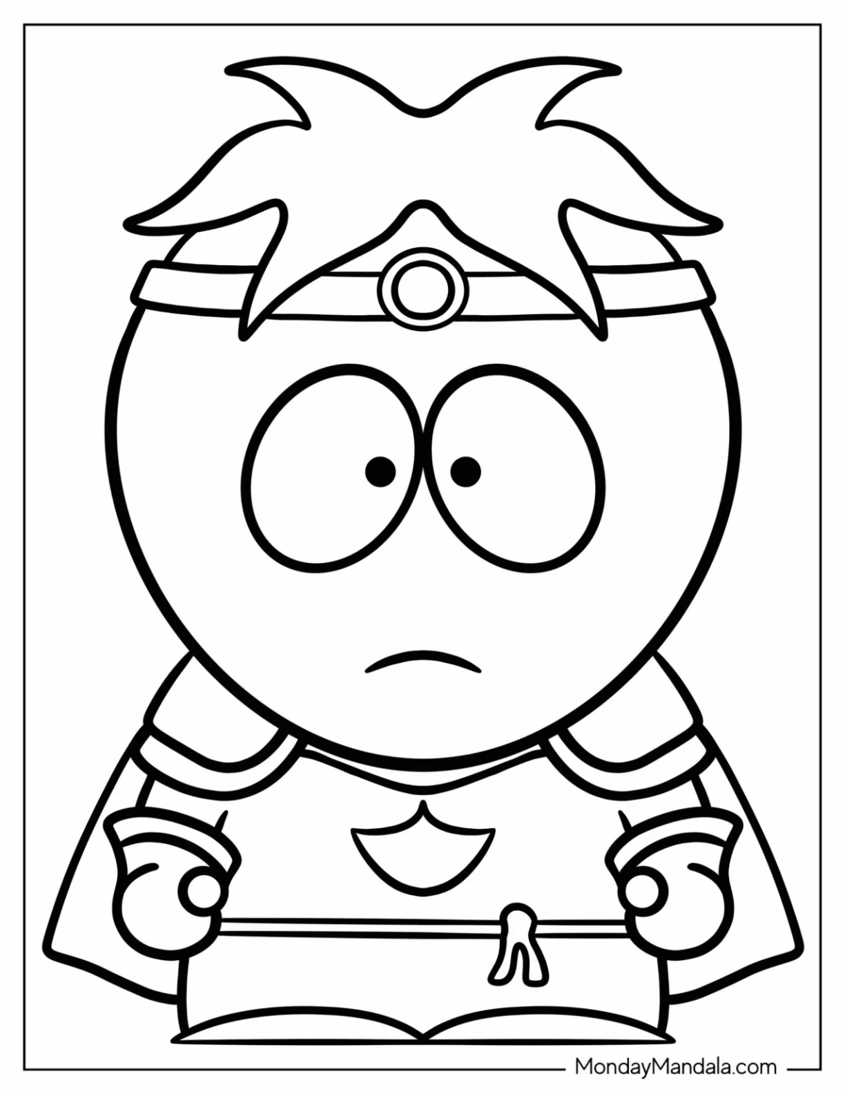 Cute Butters Stotch Alter Ego South Park Coloring Page coloring page