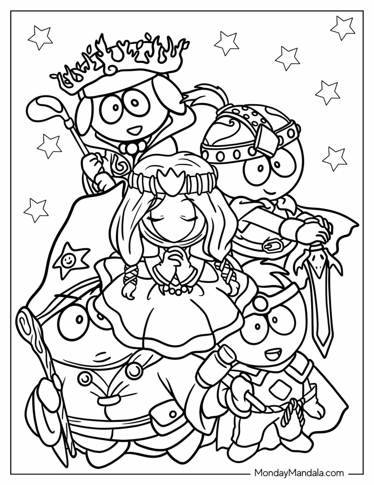 South Park Coloring Page The Stick of Truth For Kids coloring page