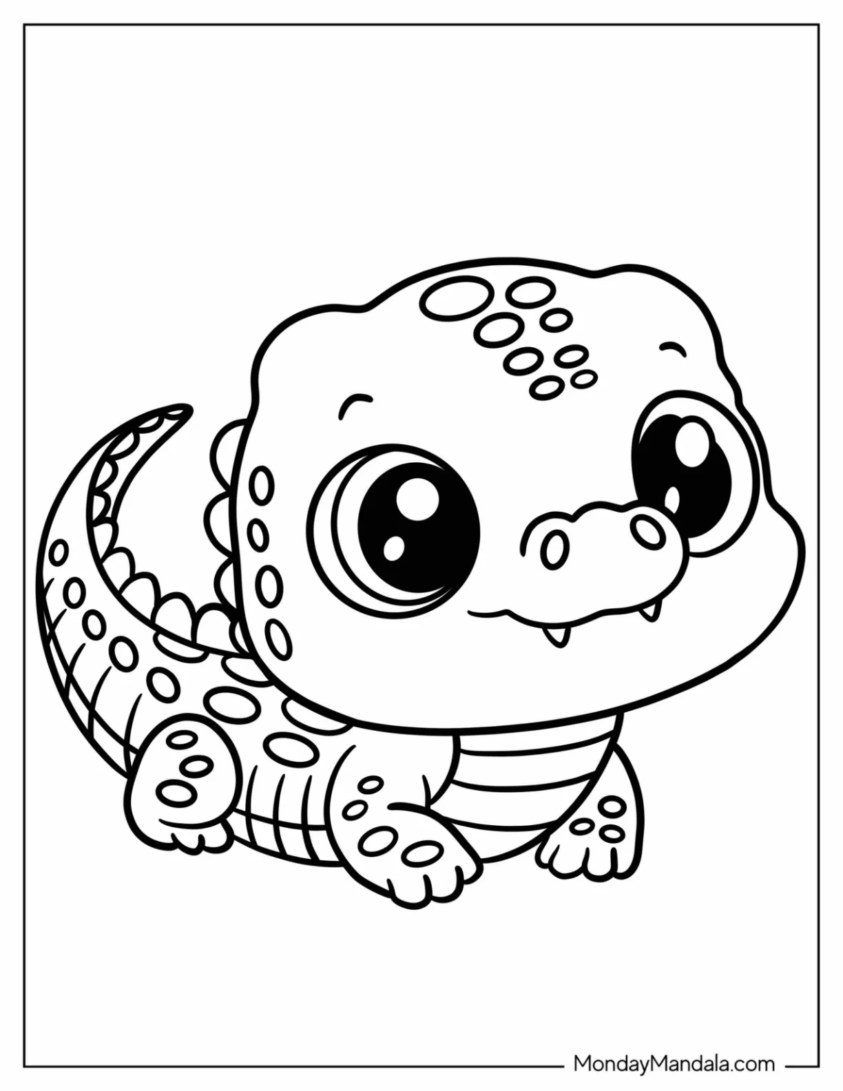 Easy Baby Crocodile Coloring Page Smiling for Kids.pdf coloring page