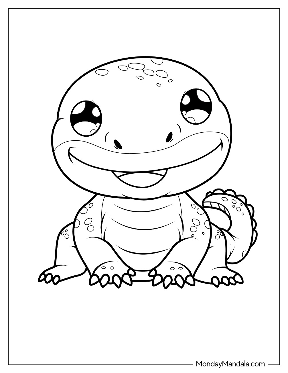 Komodo Dragon Coloring Page Dragon For Kids coloring page