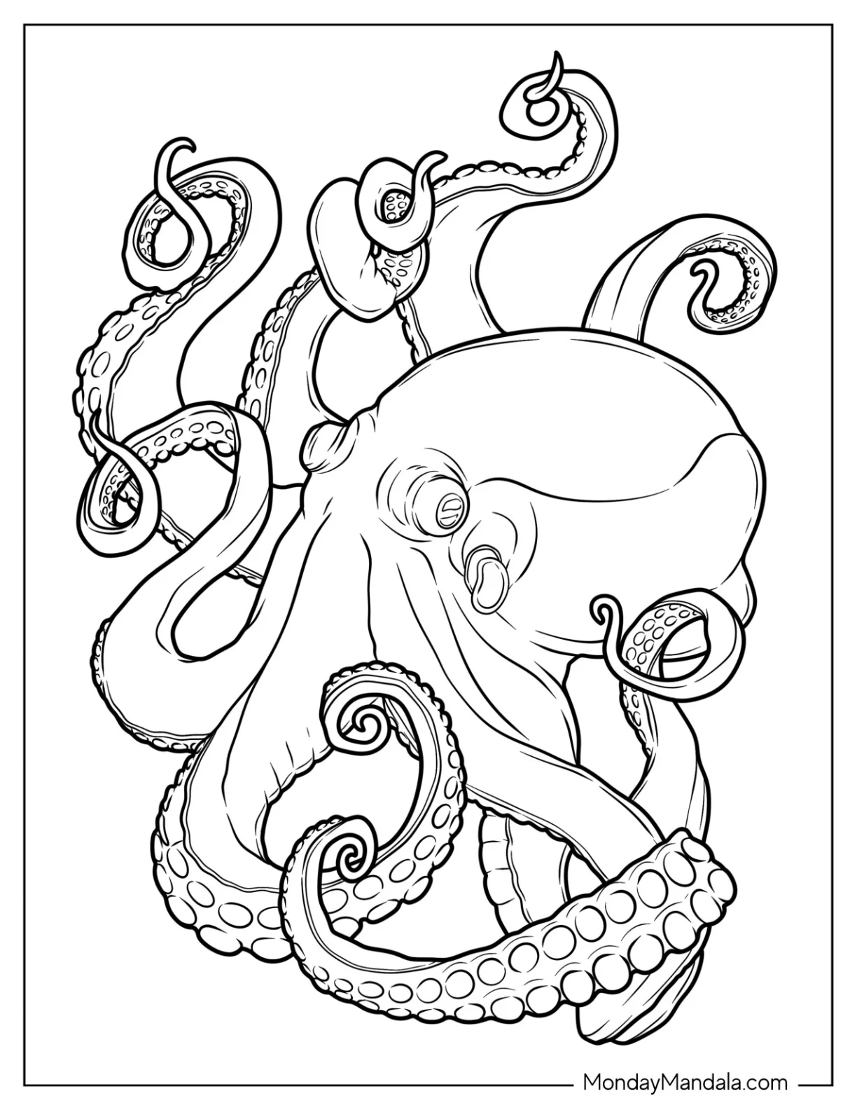 Macroctopus Coloring Page coloring page