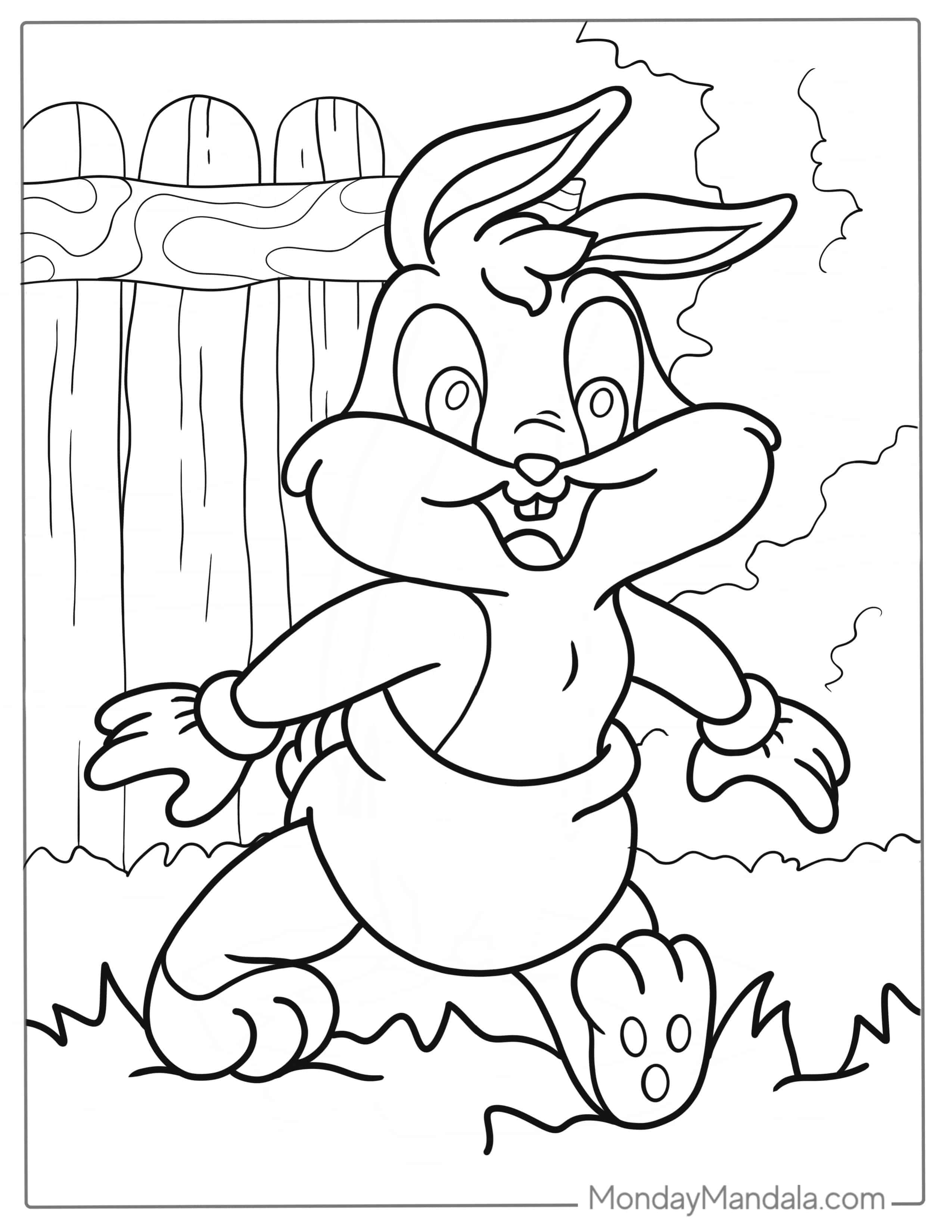 Baby Bugs Bunny Coloring For Kids coloring page
