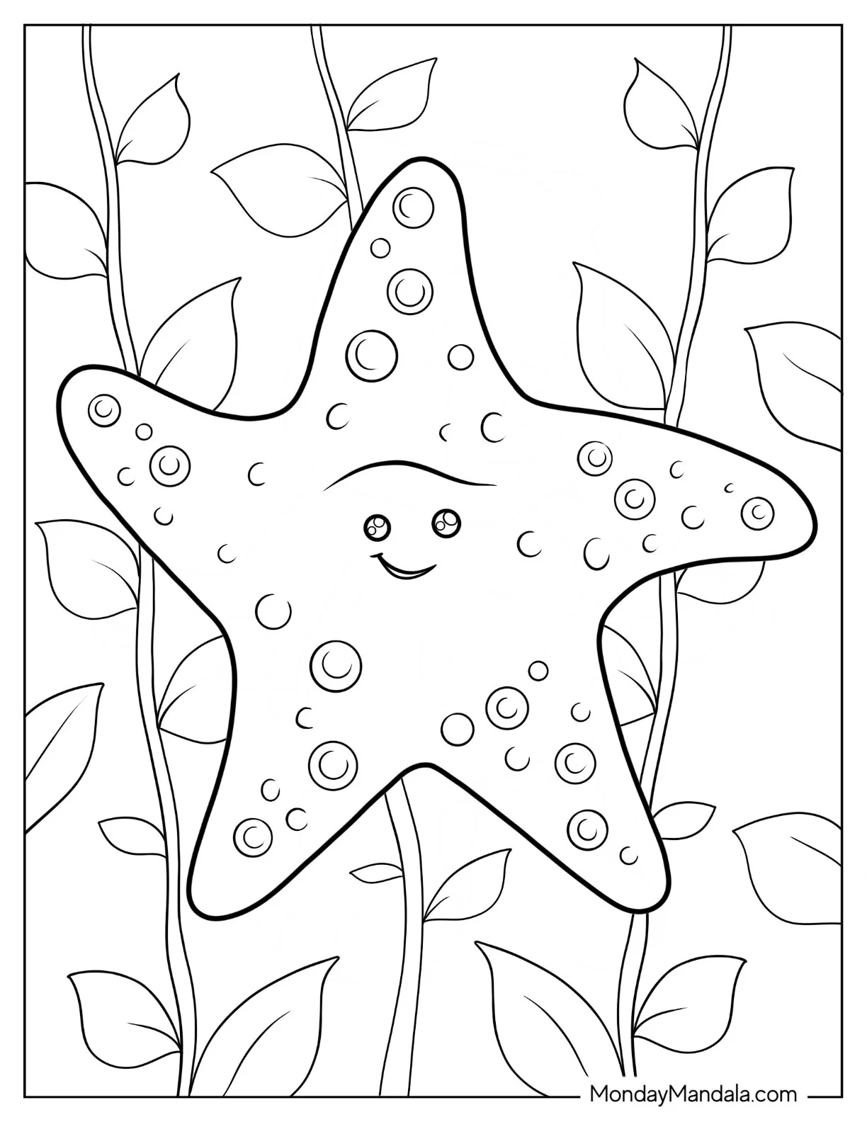 Peach Starfish Coloring Page From Finding Nemo coloring page