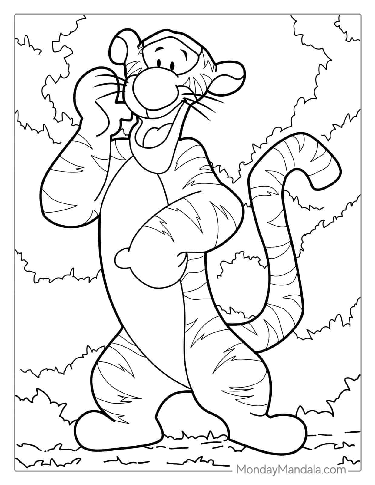Tiger From Winnie-the-Pooh Coloring coloring page