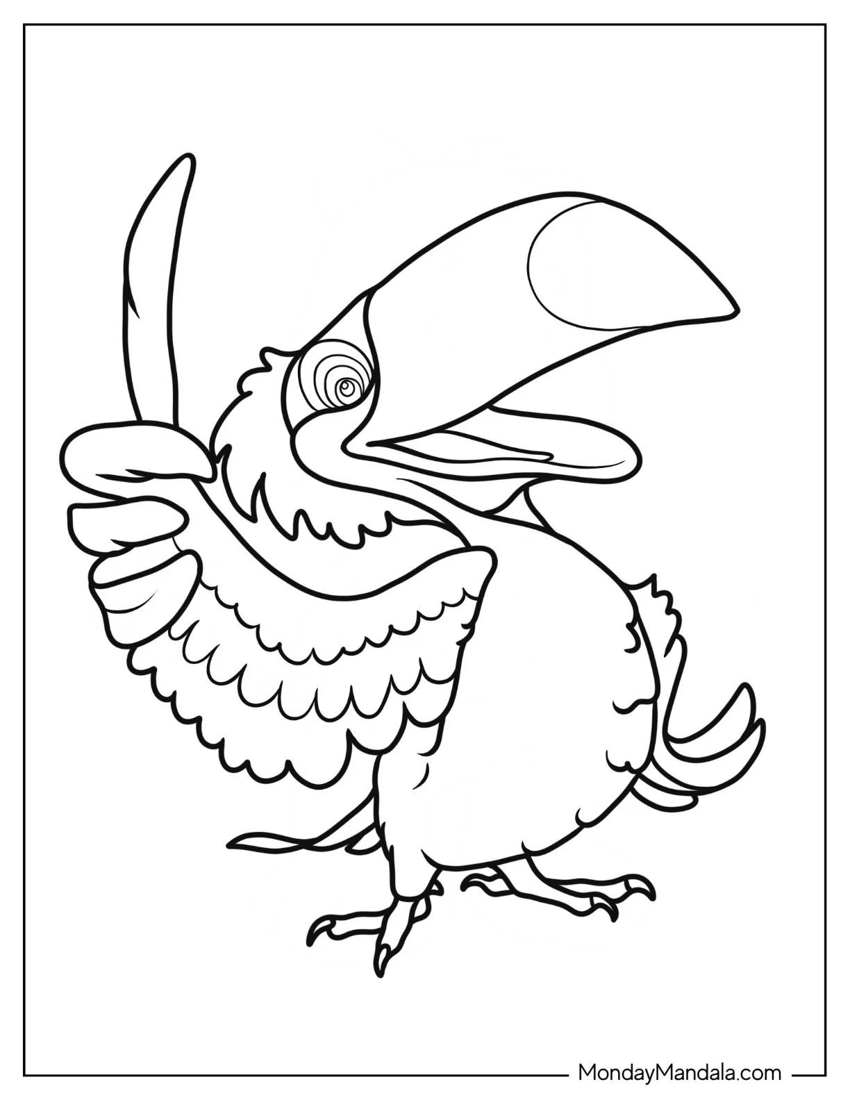 Rafael The Toucan Coloring Page From Rio coloring page