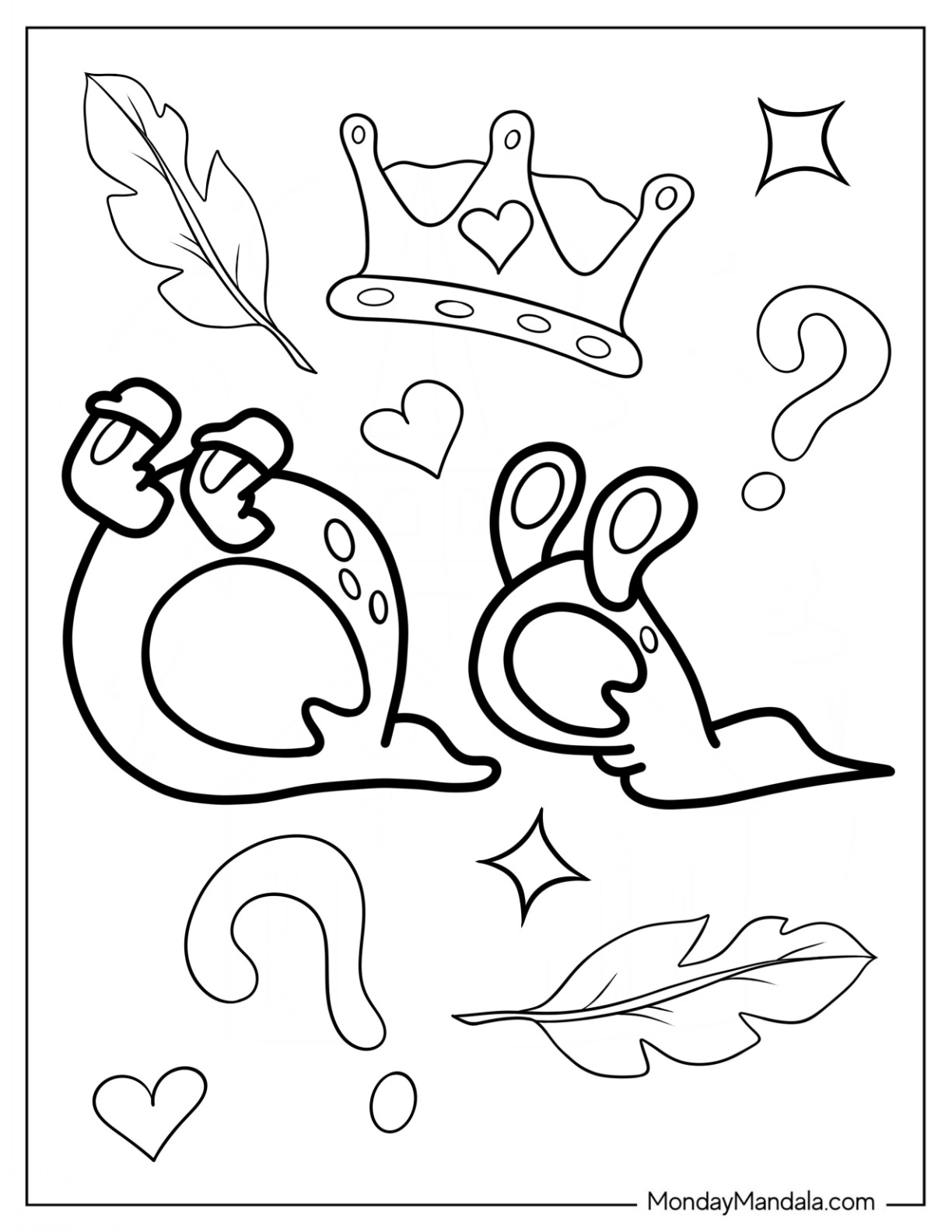 Easy Alphabet Lore Coloring Page Letter Q For Preschoolers coloring page — printable line art