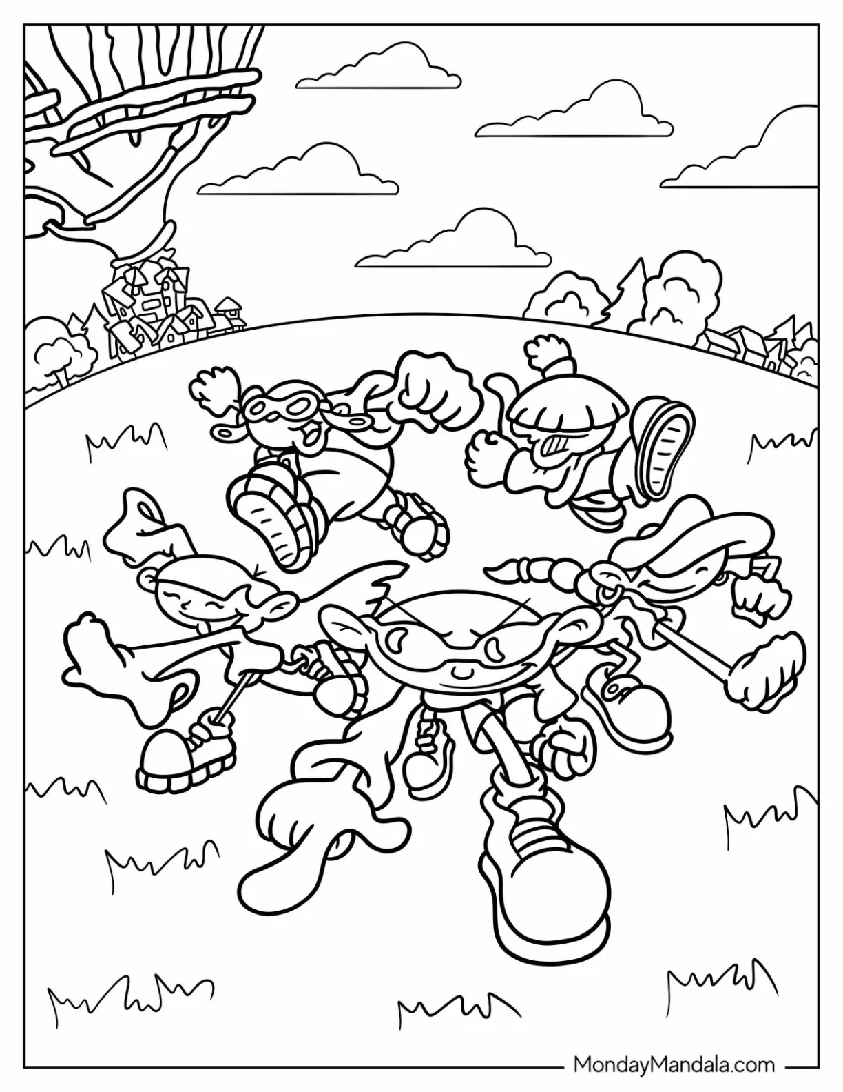 Cartoon Network Coloring Page of Codename Kids Next Door Cartoon Network coloring page