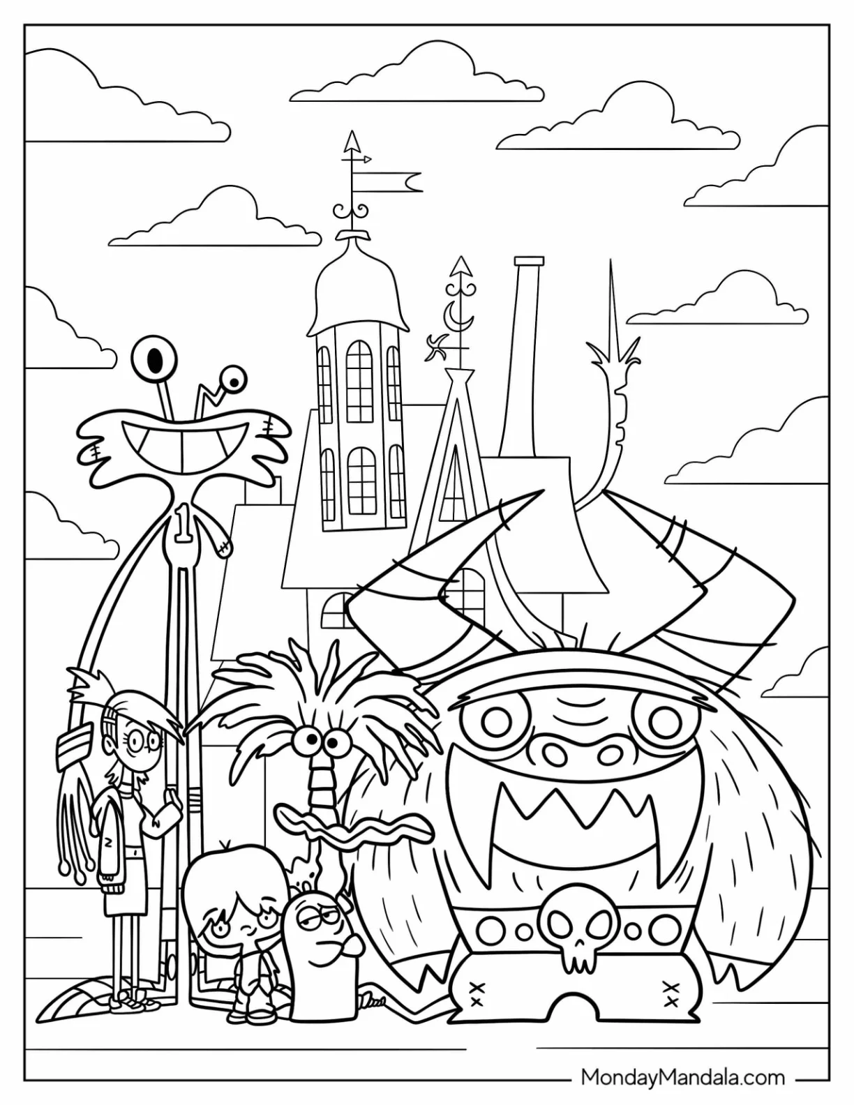 Cartoon Network Coloring Page of Foster's Home For Imaginary Friends coloring page