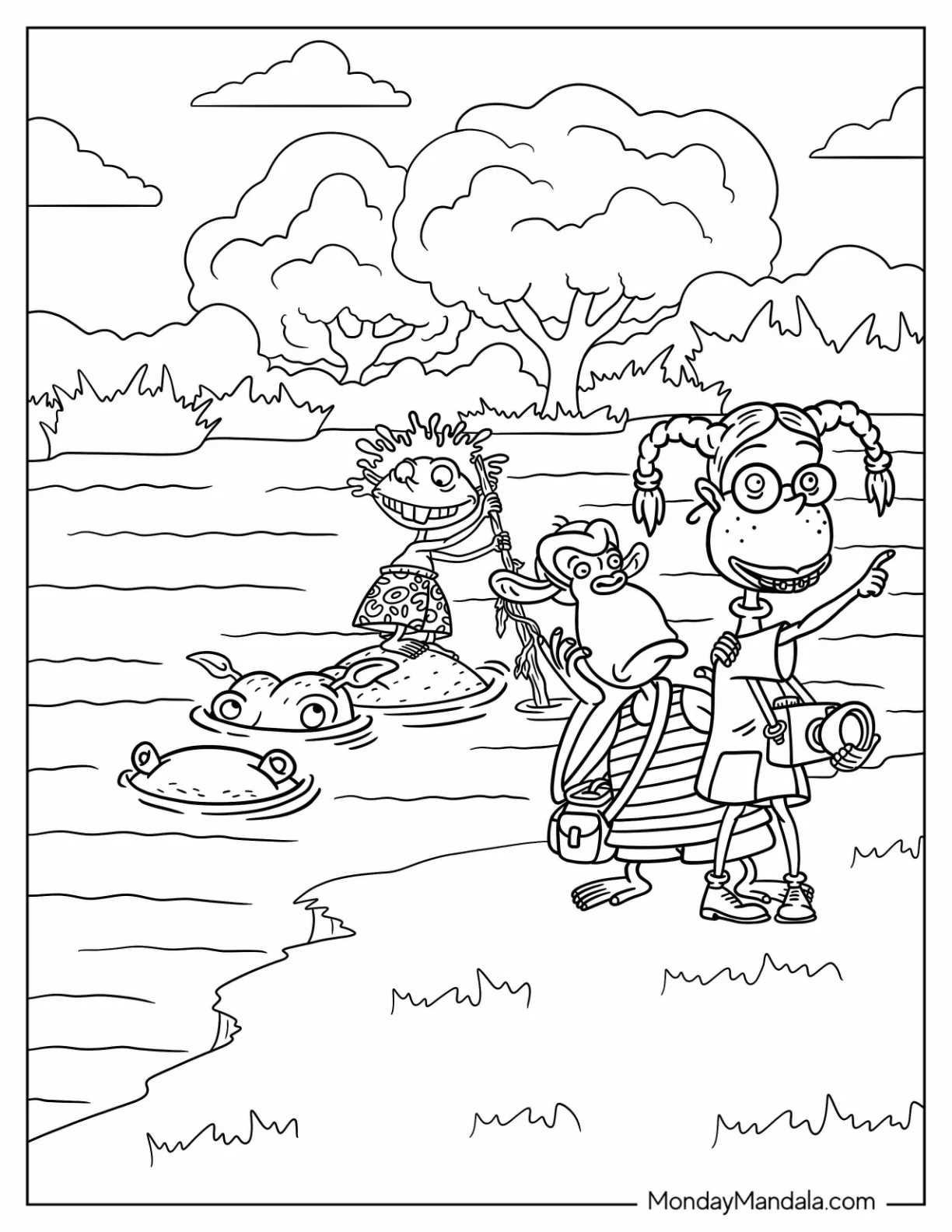 Nickelodeon Coloring Page Of The Wild Thornberrys coloring page