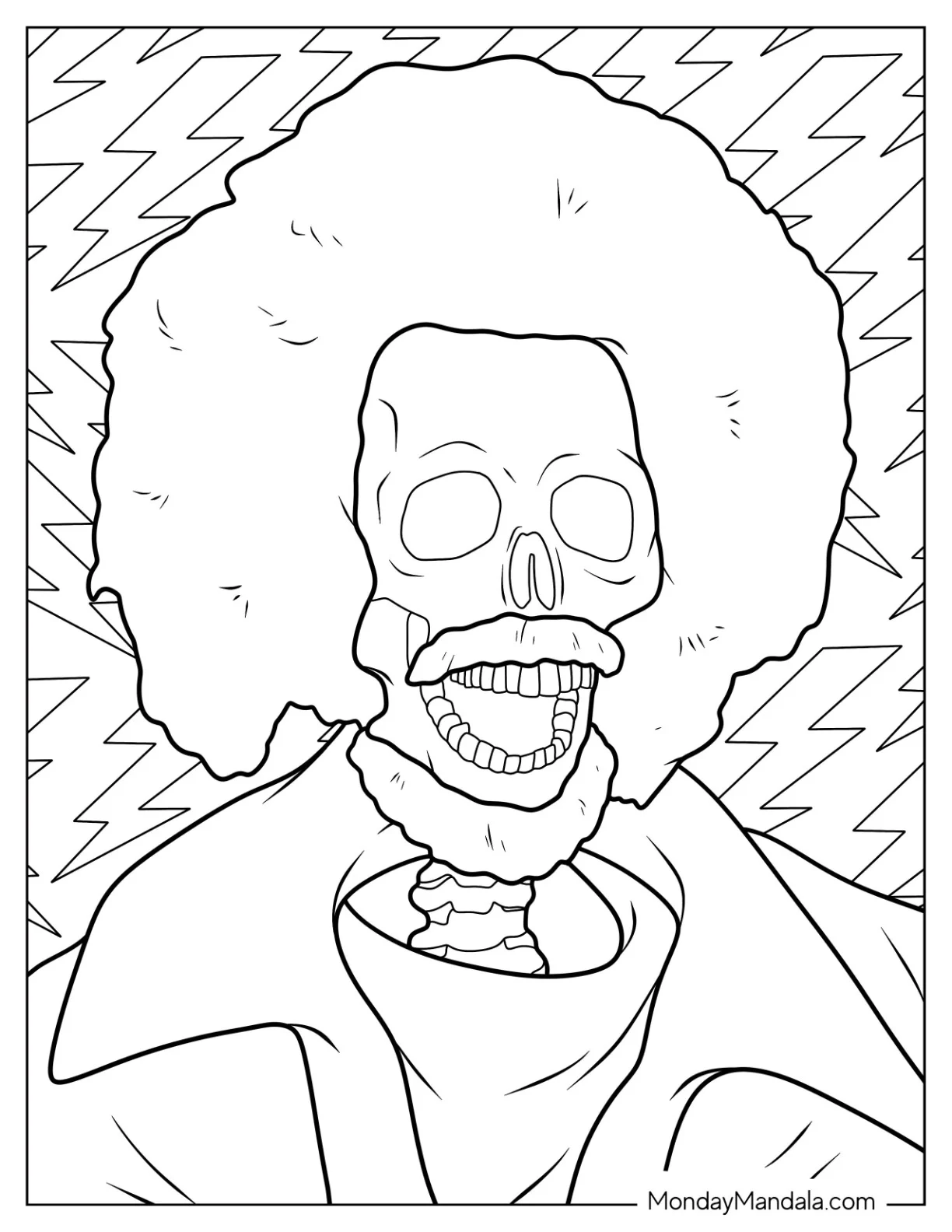 Home Alone Coloring Page Of Electrocuted Skeleton coloring page