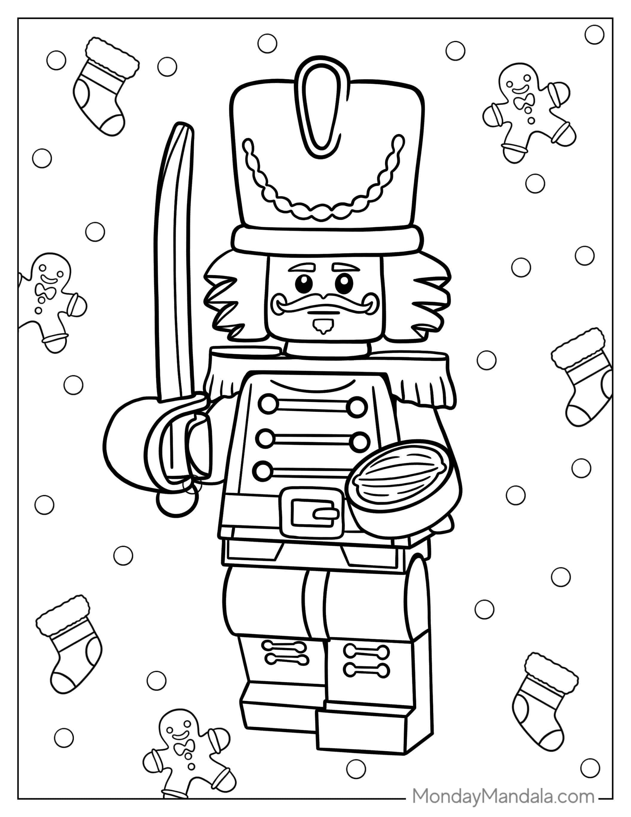 Lego Nutcracker Coloring Sheet For Kids coloring page