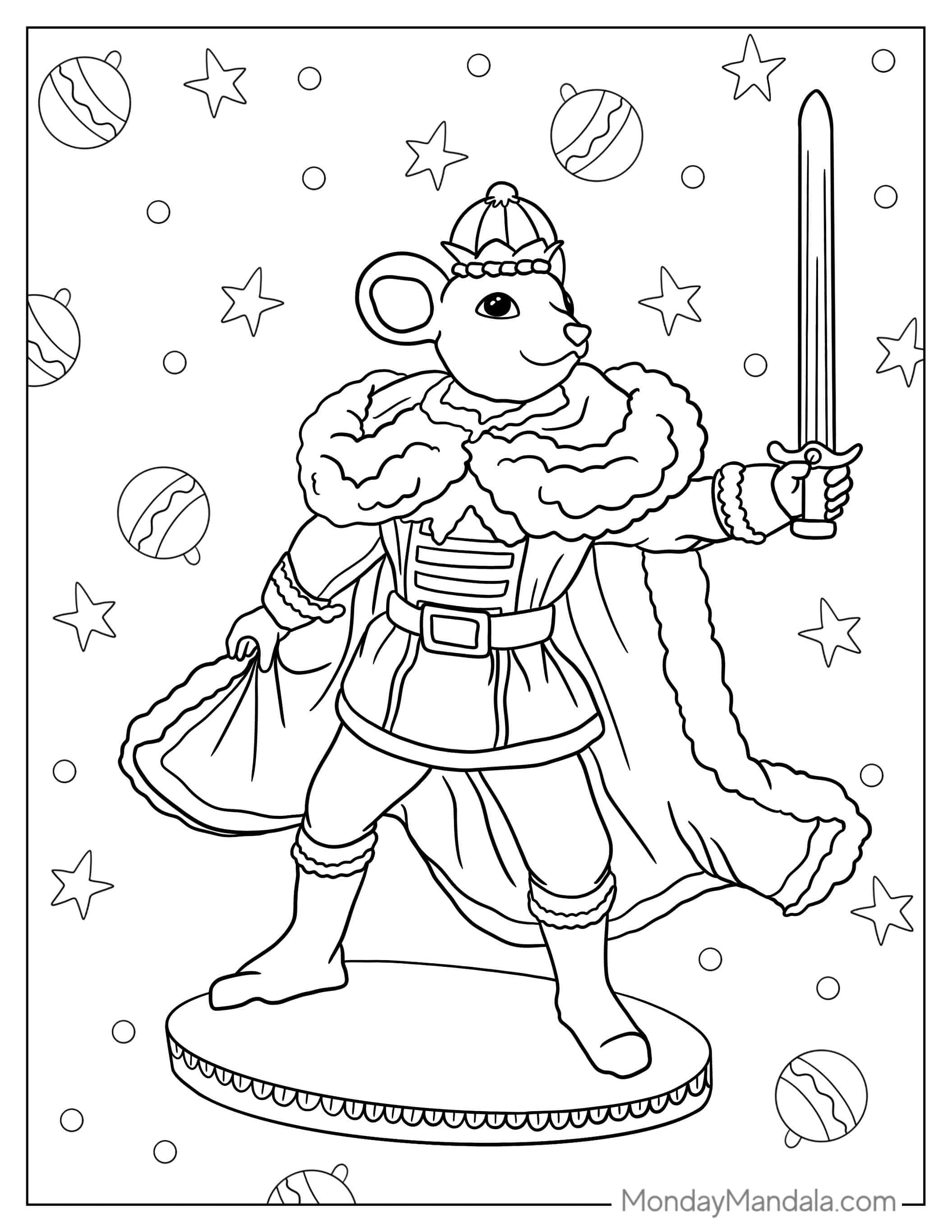 Mouse King From The Nutcracker Coloring Sheet coloring page