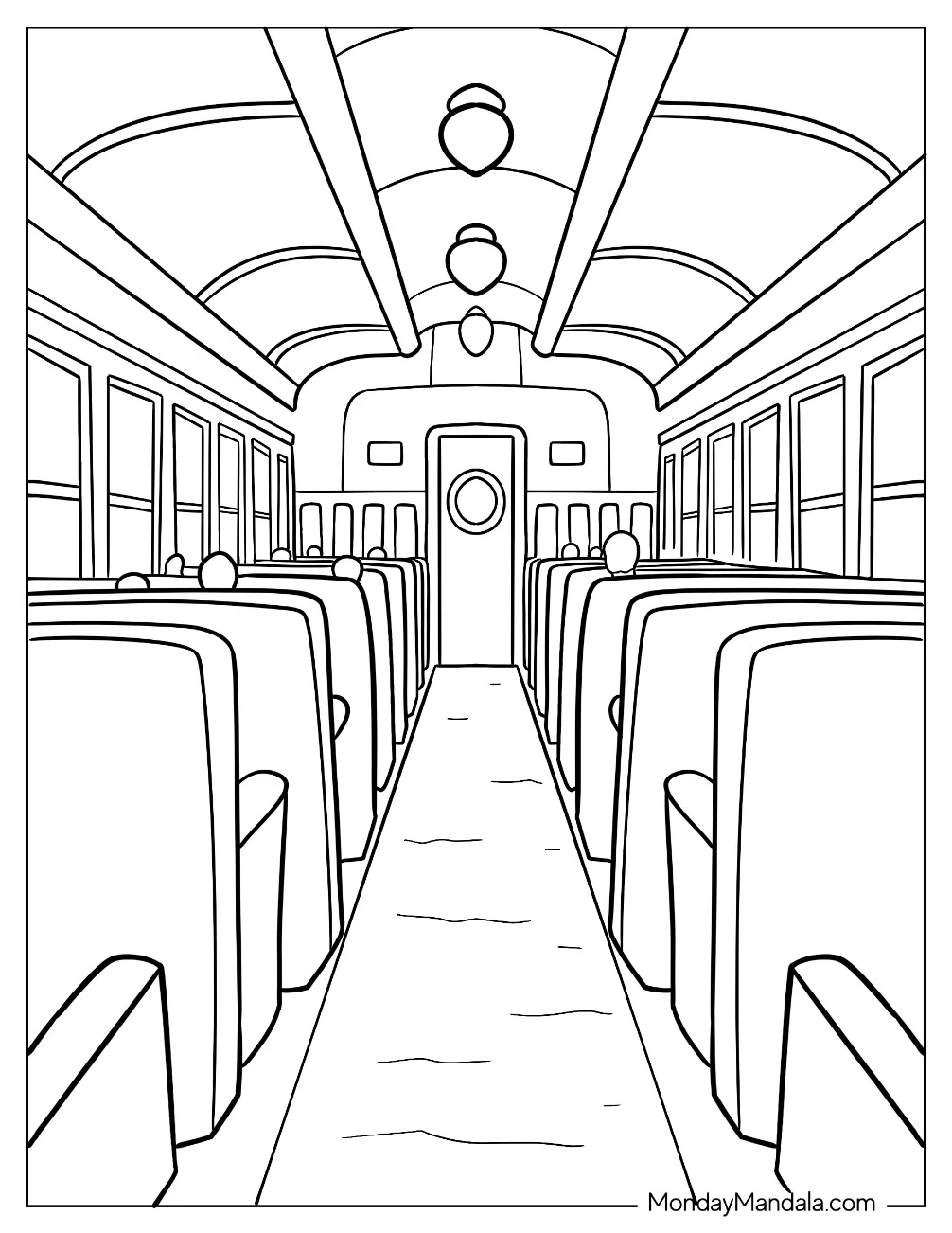 Polar Express Coloring Page Of Interior coloring page