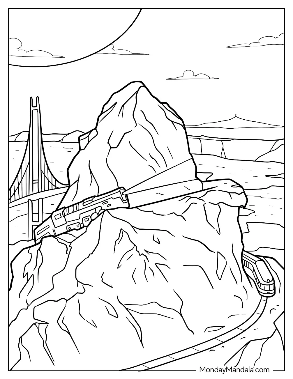 Polar Express Coloring Page Of On An Iceberg coloring page