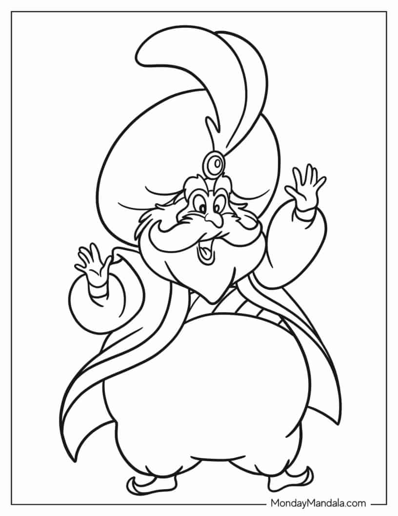 The Sultan Coloring Sheet coloring page