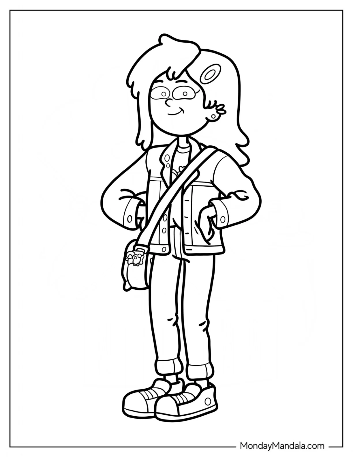 Amphibia Coloring Page Adult Marcy Wu coloring page