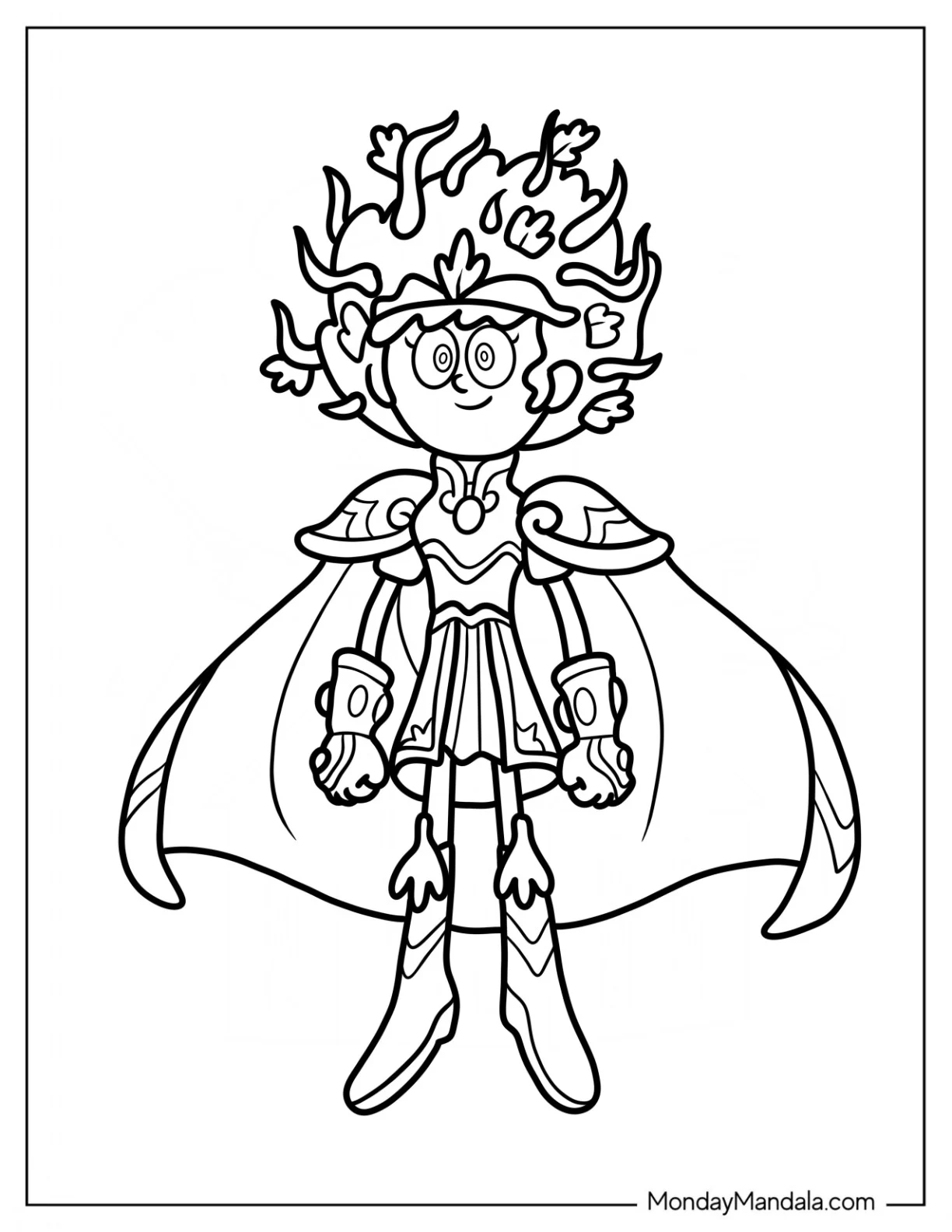 Amphibia Coloring Page Calamity Anne Boonchuy coloring page