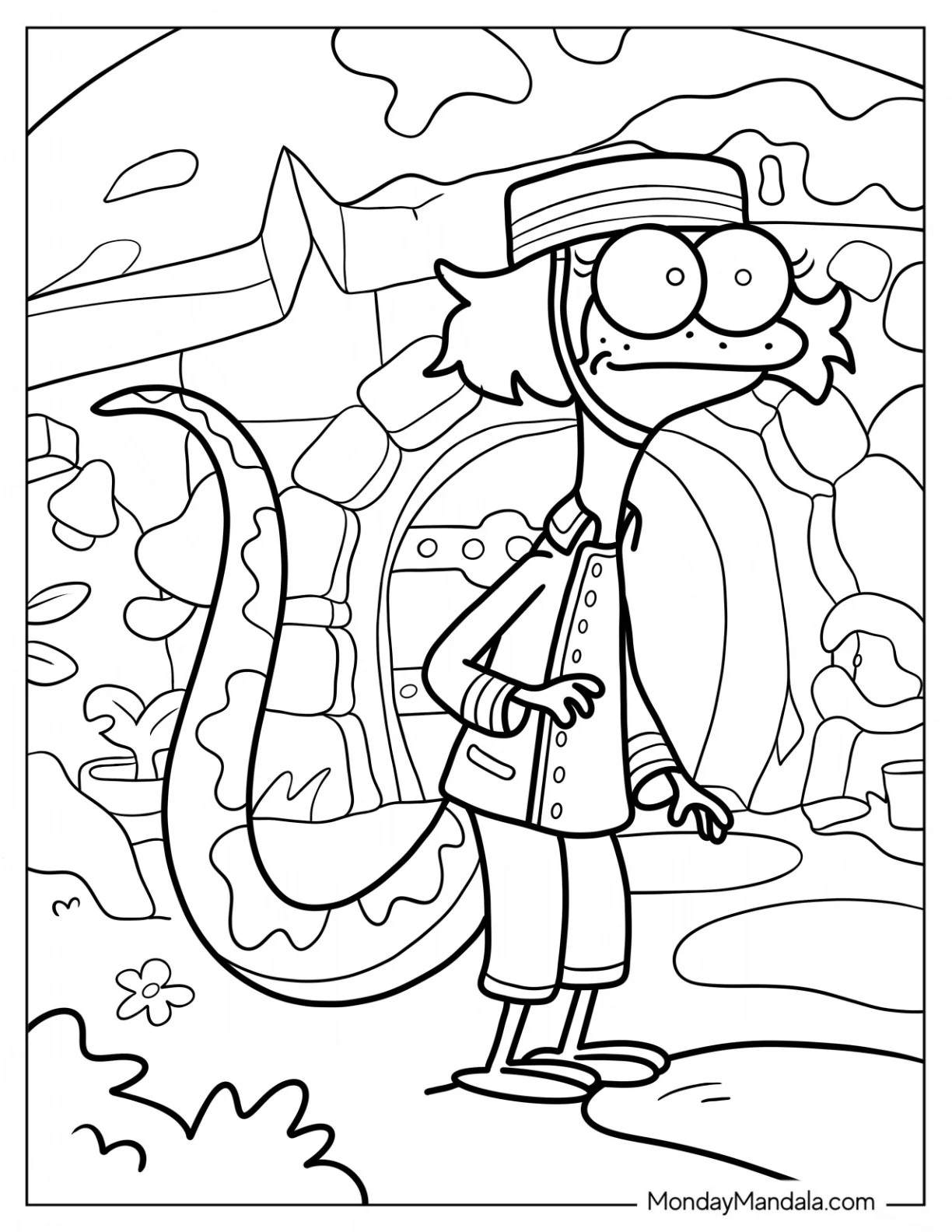 Cute Amphibia Coloring Page Bella coloring page