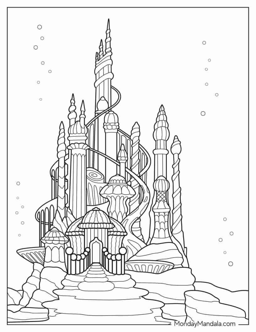 Triton_s Palace coloring page