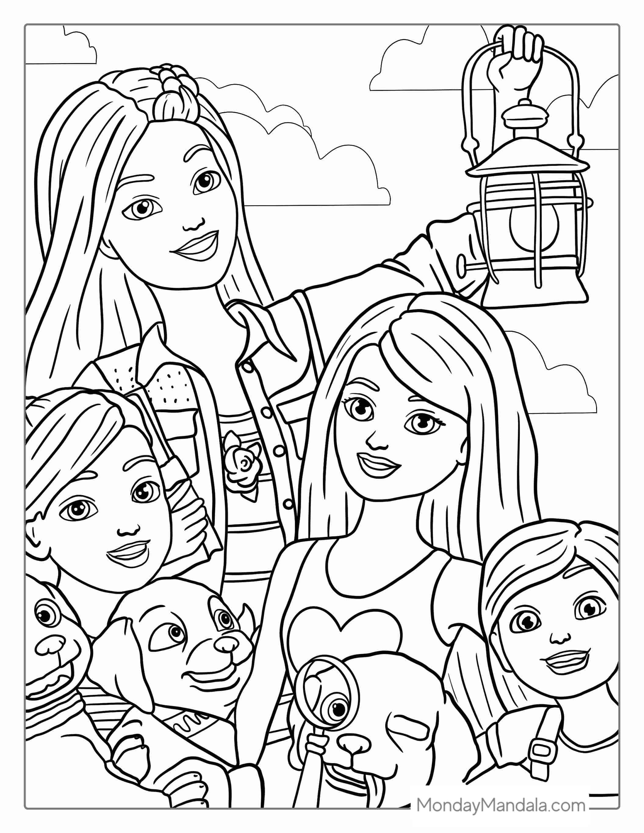 Barbie Dreamhouse Adventures To Color coloring page — printable line art
