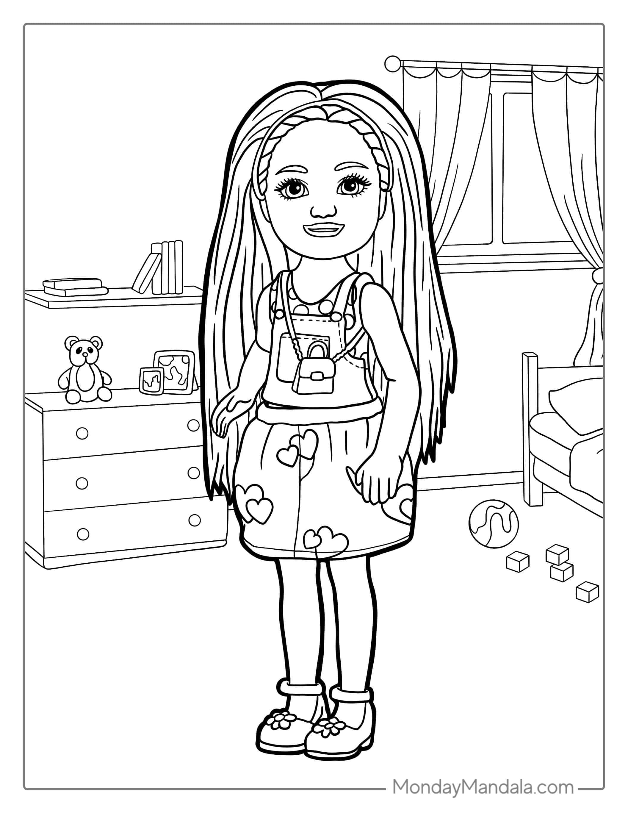 Kelly Coloring Sheet coloring page — printable line art