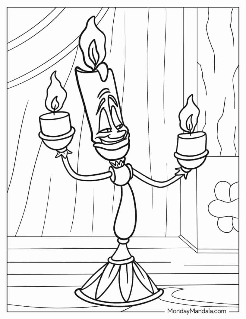 Lumière Coloring Sheet coloring page — printable line art