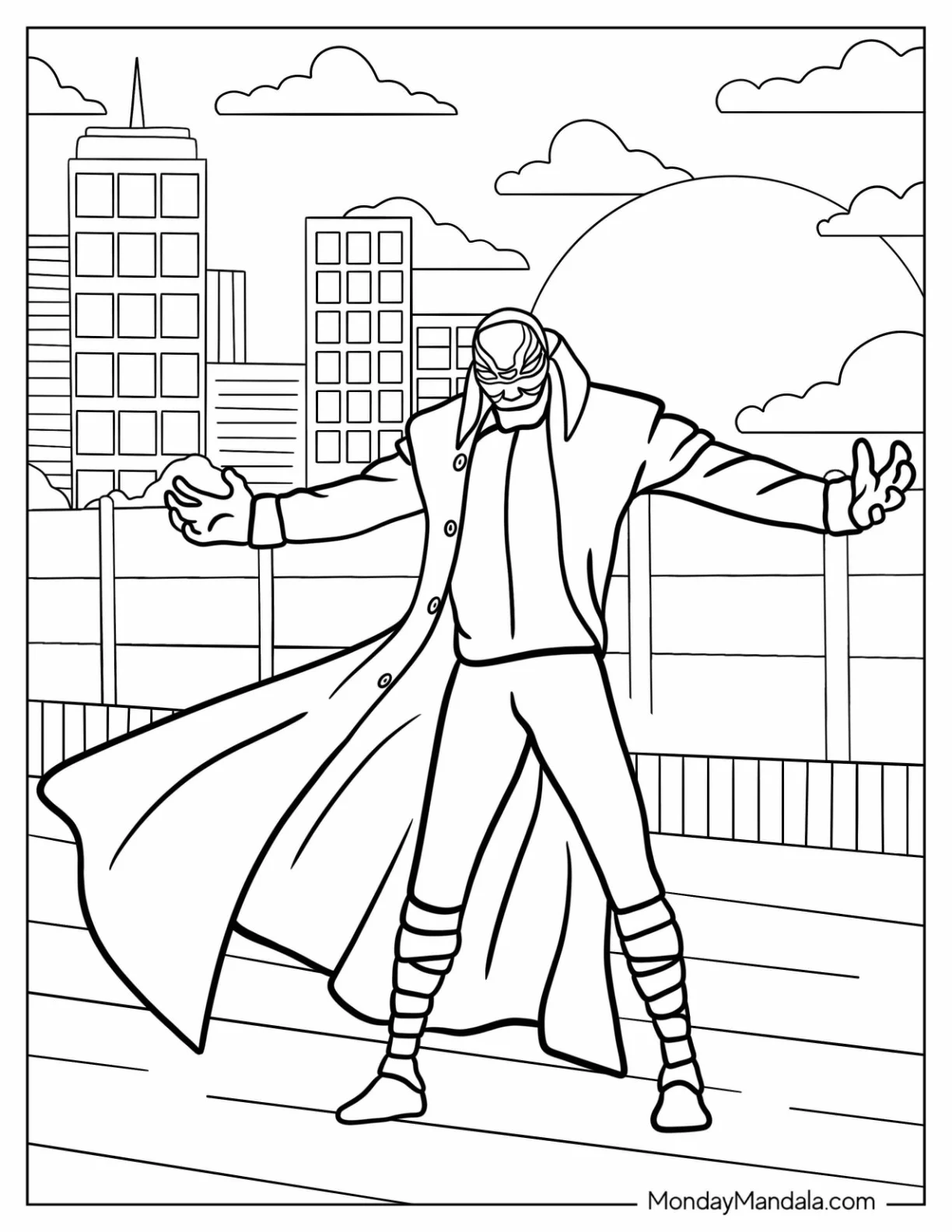 Big Hero 6 Coloring Page Of Villain Yokai coloring page
