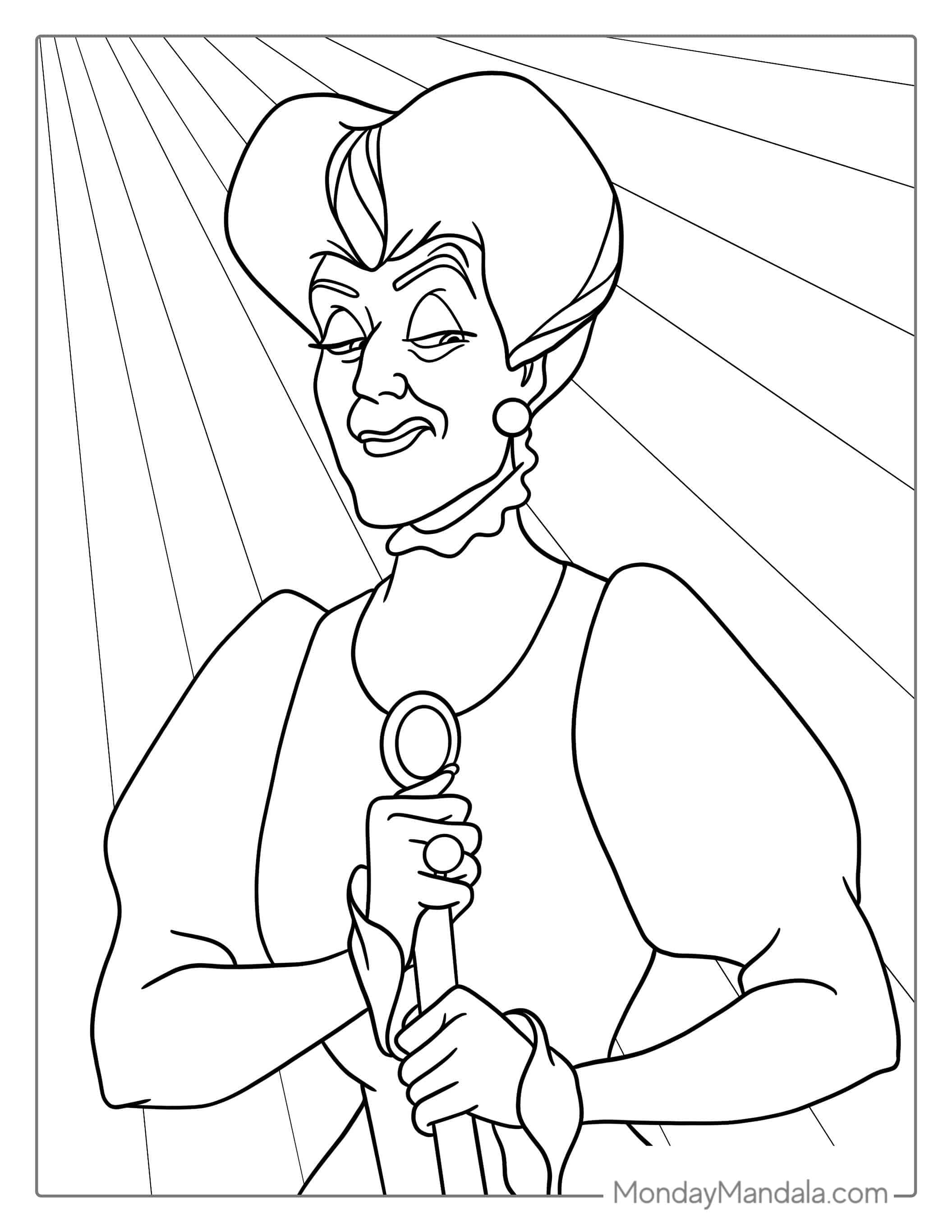 Lady Tremaine (Wicked Stepmother) From Cinderella To Color coloring page