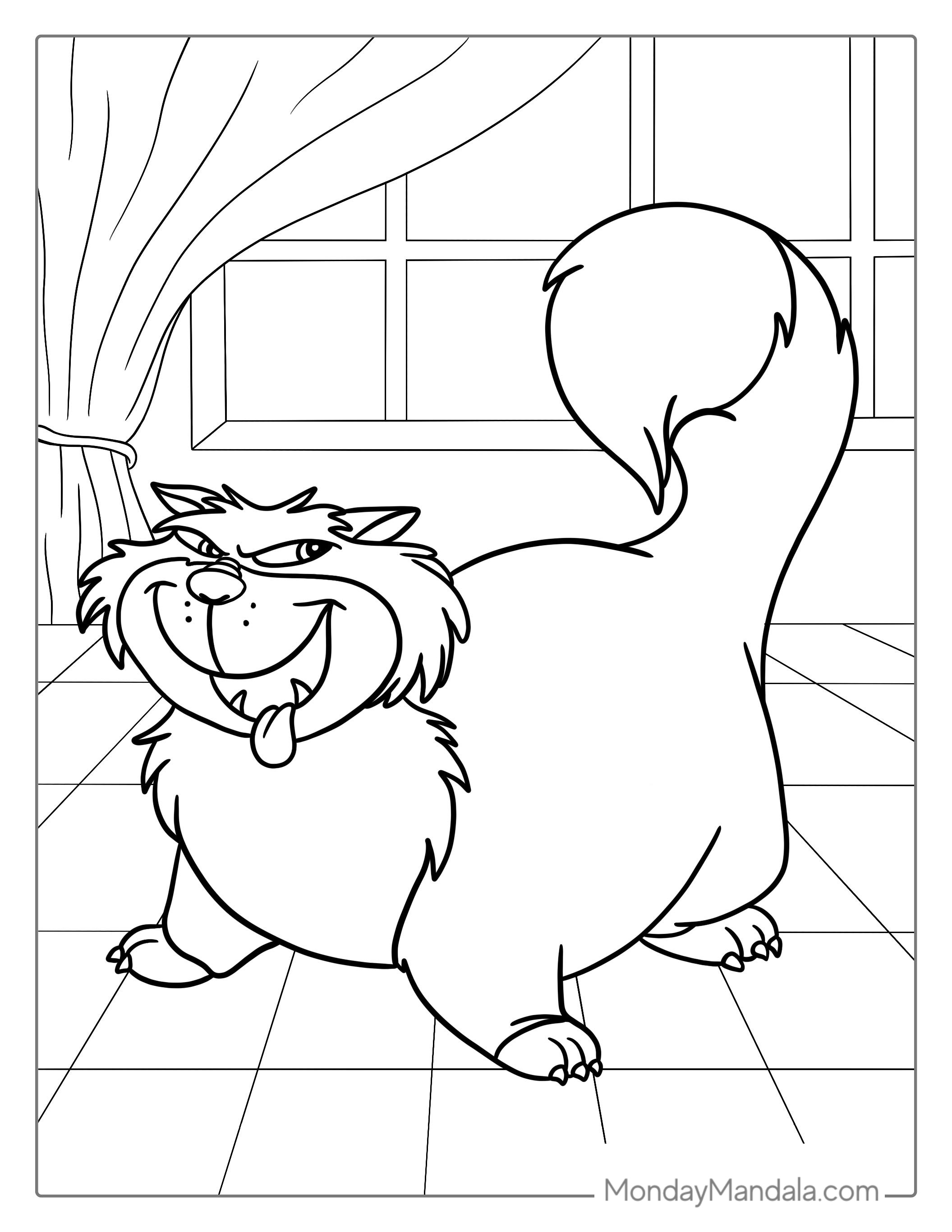 Lucifer Cat Coloring Sheet coloring page — printable line art