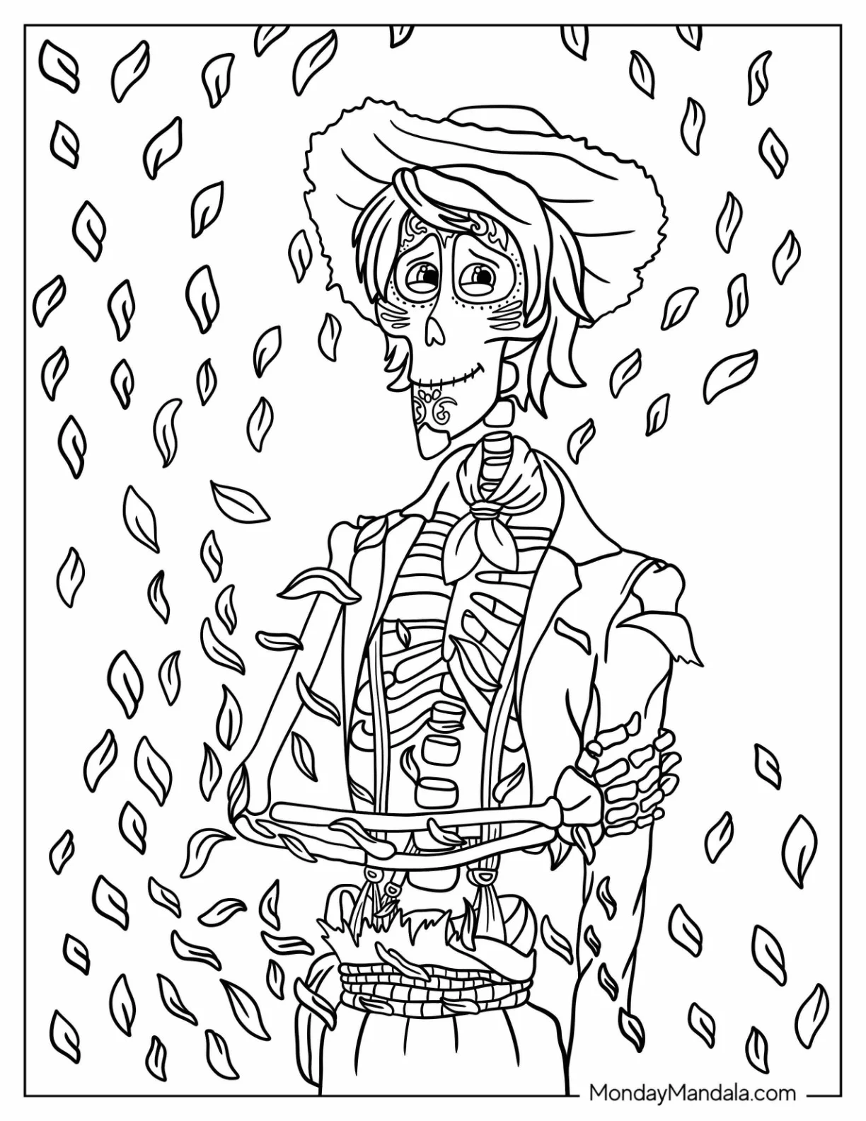 Coco Coloring Page of Hector Rivera coloring page