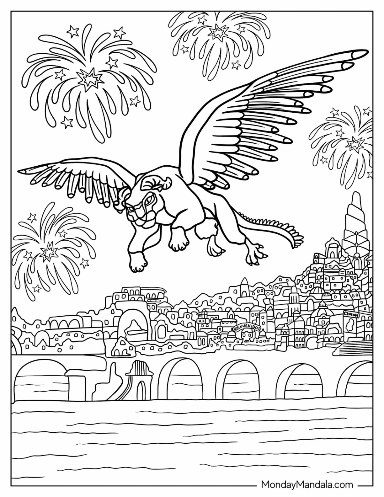 Coco Coloring Page of Pepito In Land Of The Dead coloring page