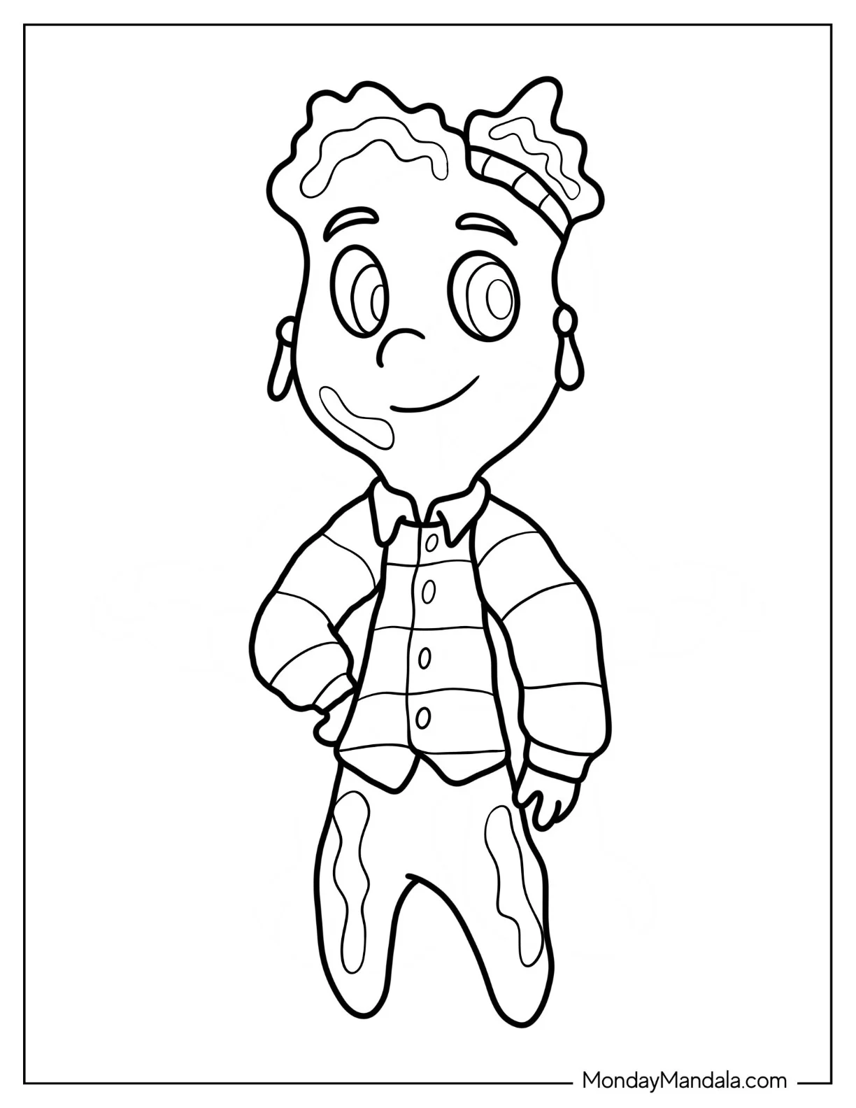 Elemental Coloring Page Of Lake Ripple coloring page — printable line art