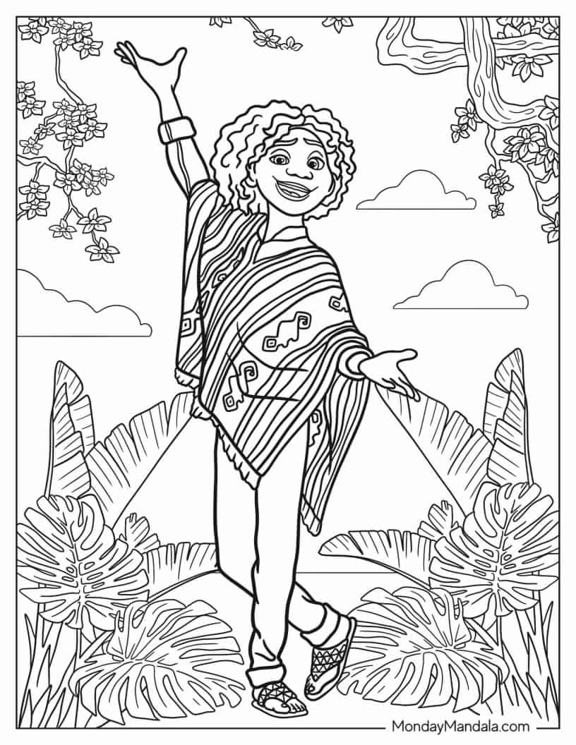 Camilo Madrigal Coloring Sheet coloring page — printable line art