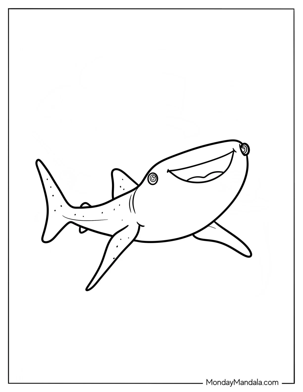 Basic Finding Dory Coloring Page Destiny Outline Coloring Page For Preschoolers coloring page — printable line art
