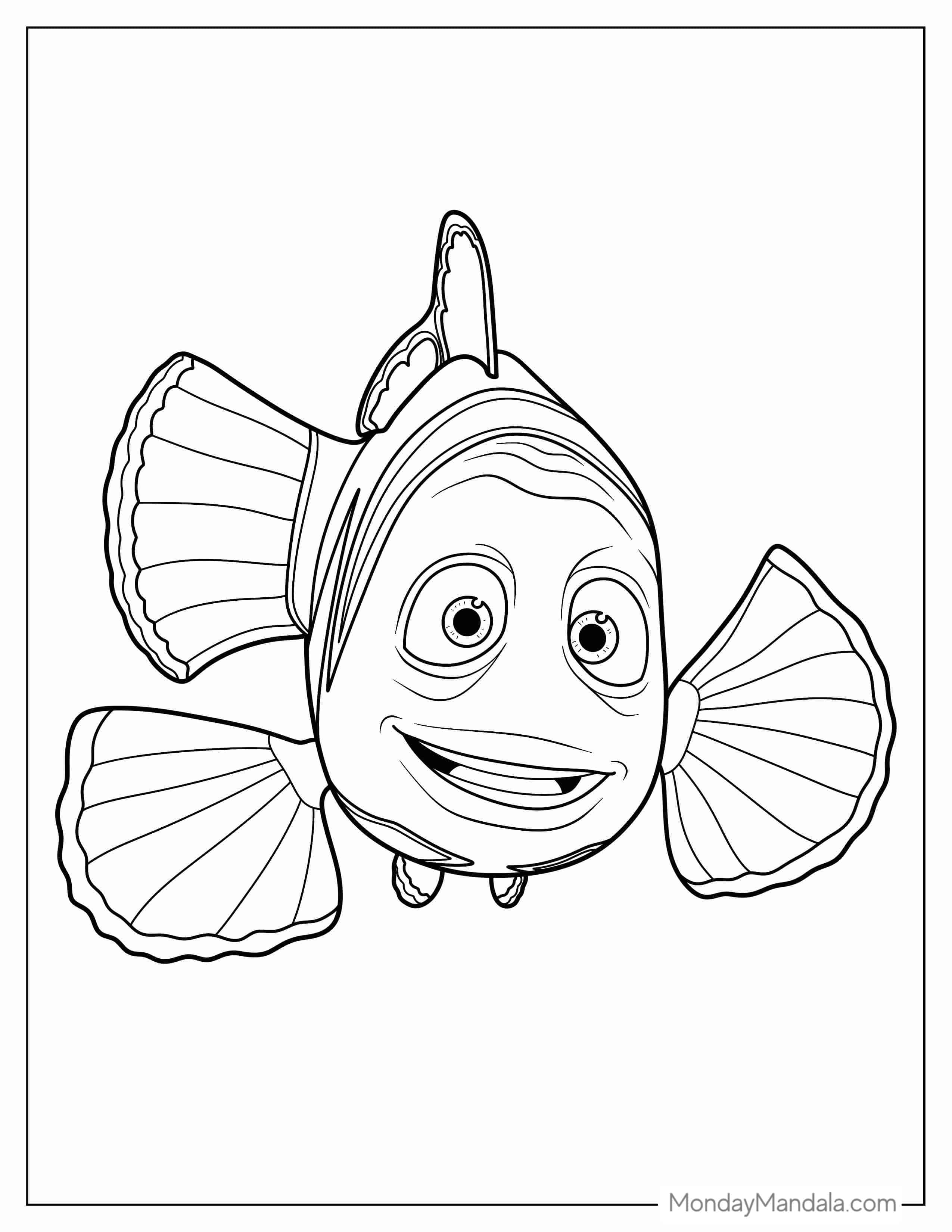 Coloring Page Of Marlin From Finding Nemo coloring page