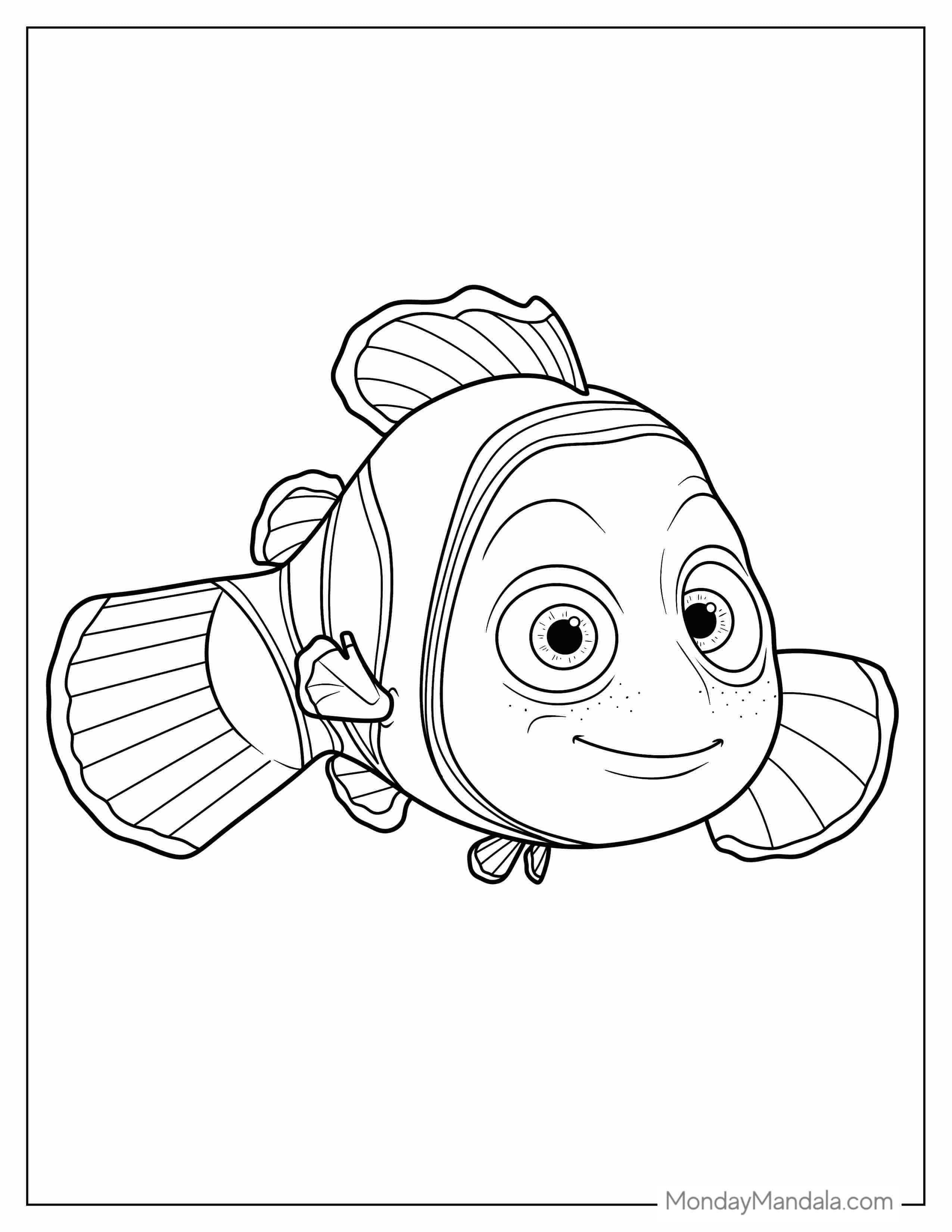Coloring Page Of Nemo coloring page — printable line art
