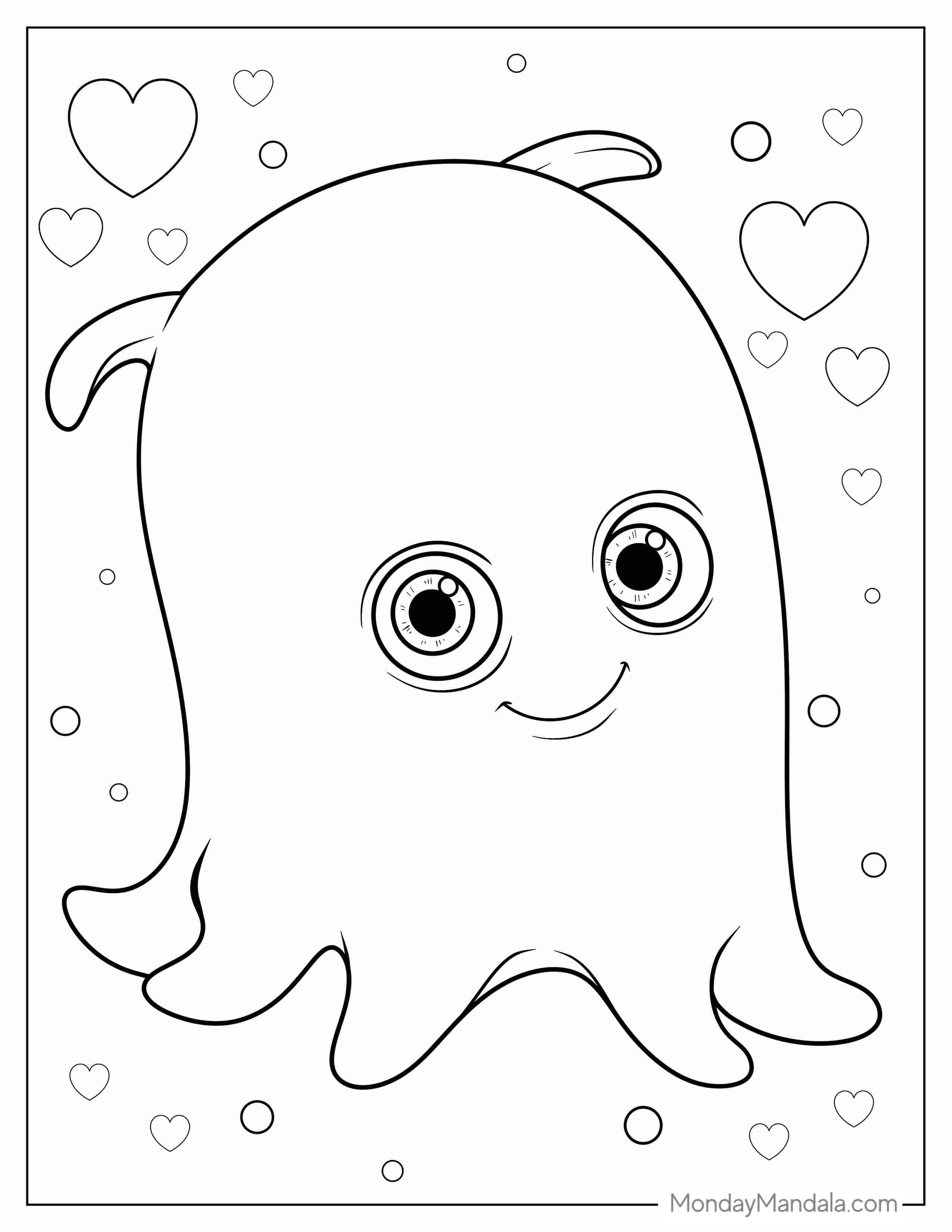 Cute Coloring Page Of Pearl From Finding Nemo coloring page