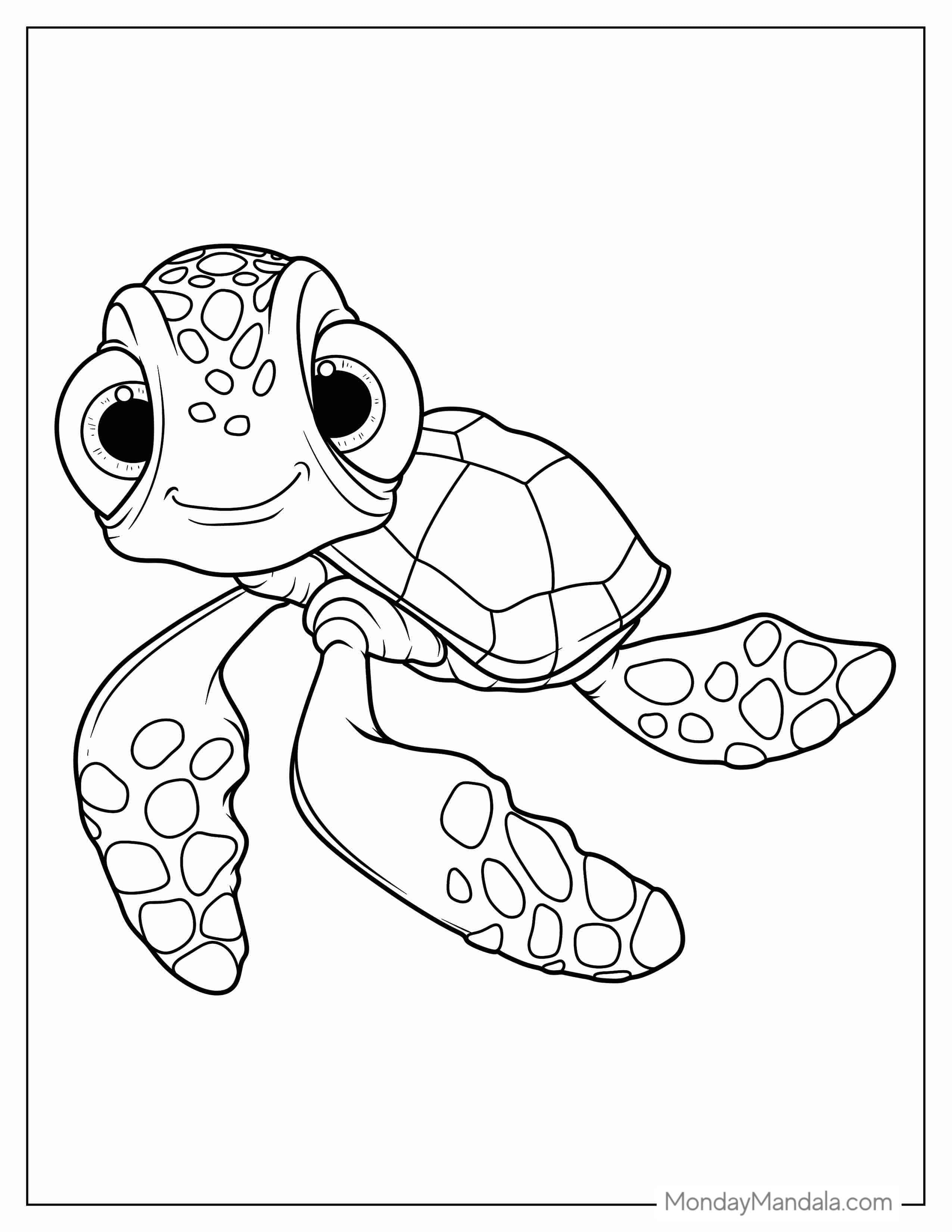 Squirt From Finding Nemo To Color coloring page