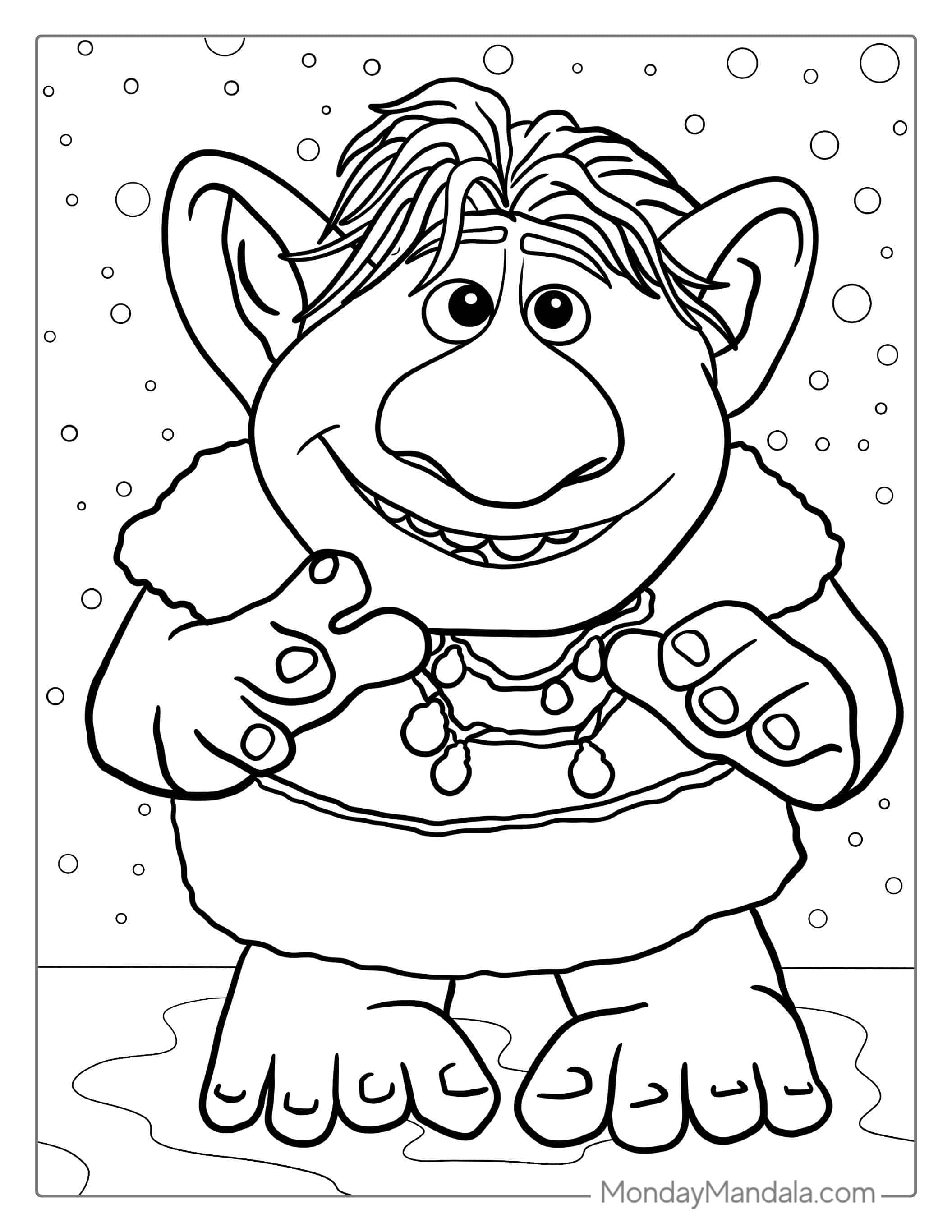 Bulda Troll Coloring Page coloring page