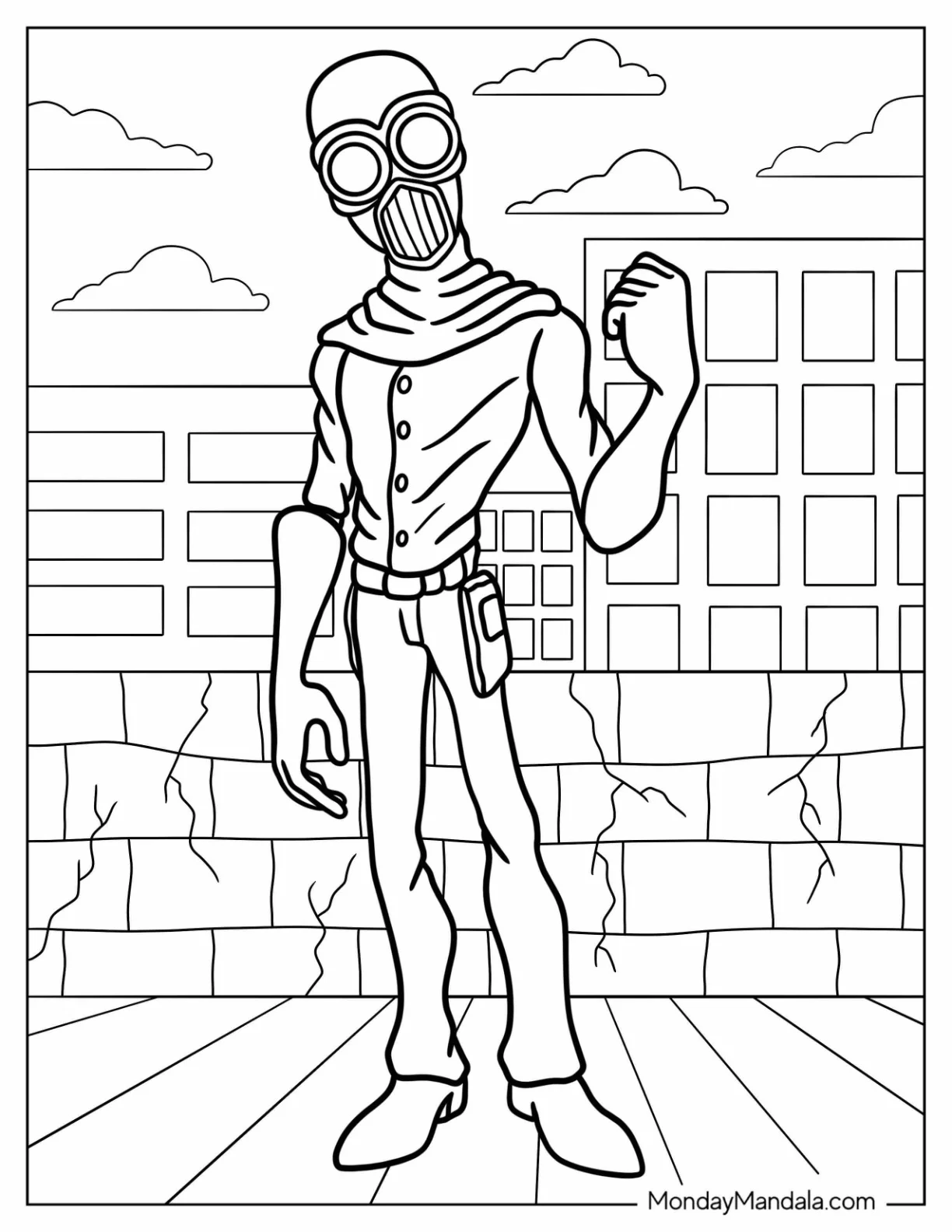 Incredibles Coloring Page Of Villain Evelyn Deavor coloring page — printable line art