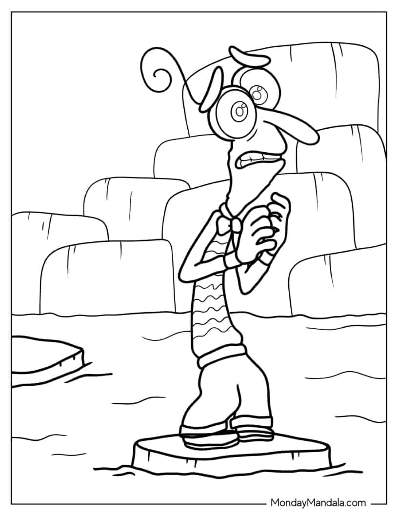 Fear Character From Inside Out coloring page