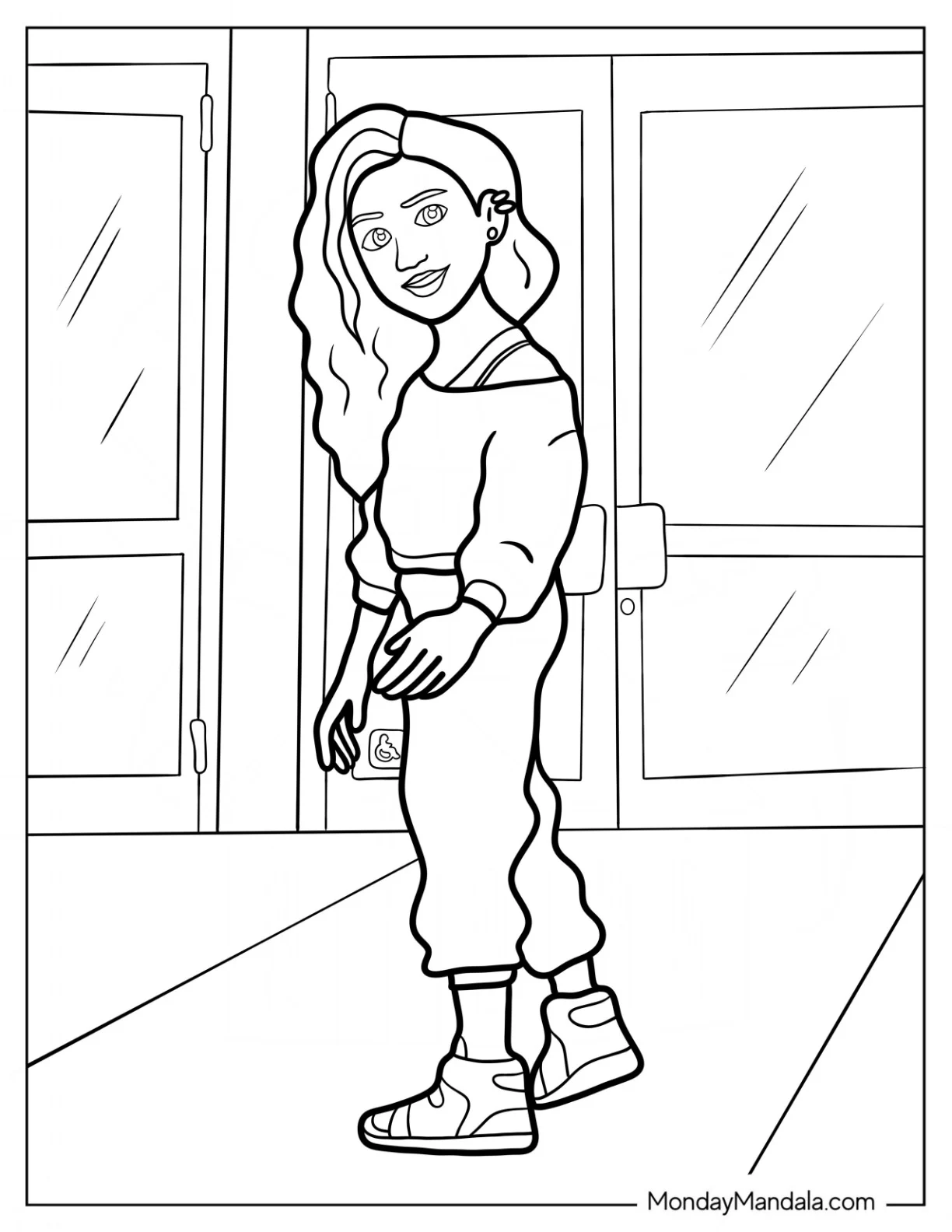Inside Out 2 Val Ortiz coloring page