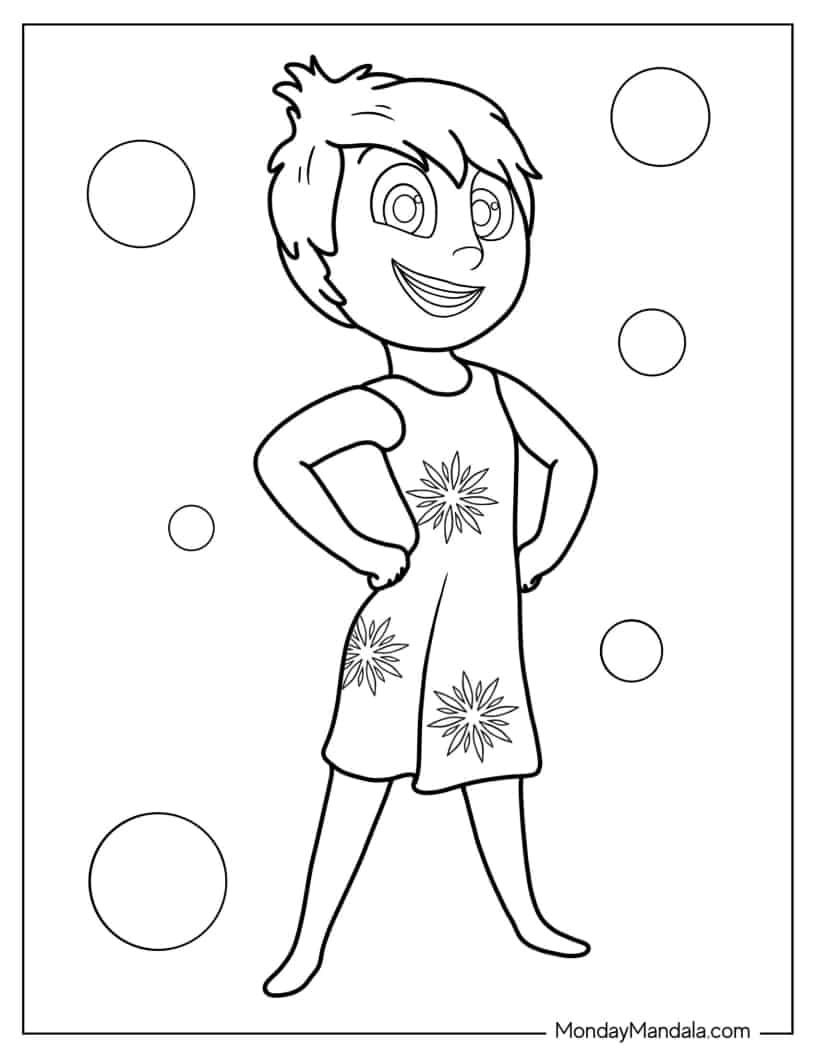 Joy From Inside Out To Color coloring page — printable line art