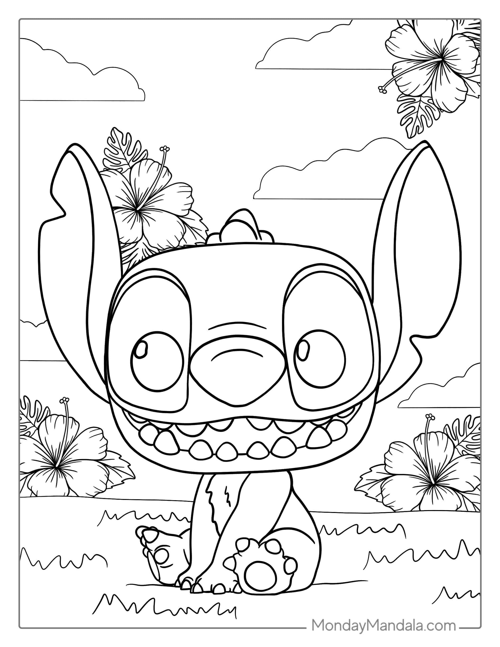 Cute Stitch Funko Pop Coloring Page coloring page