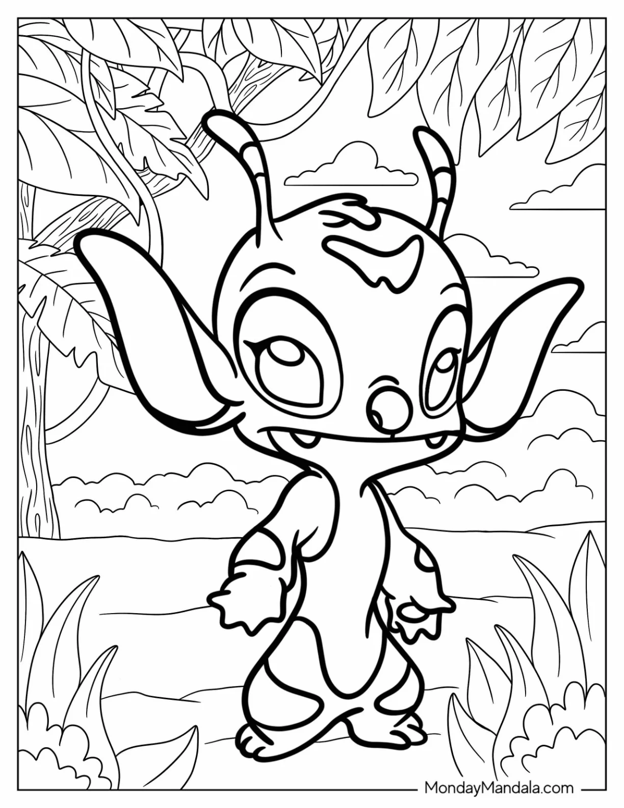Lilo & Stitch Coloring Page Of Experiment 149 Bonnie coloring page — printable line art
