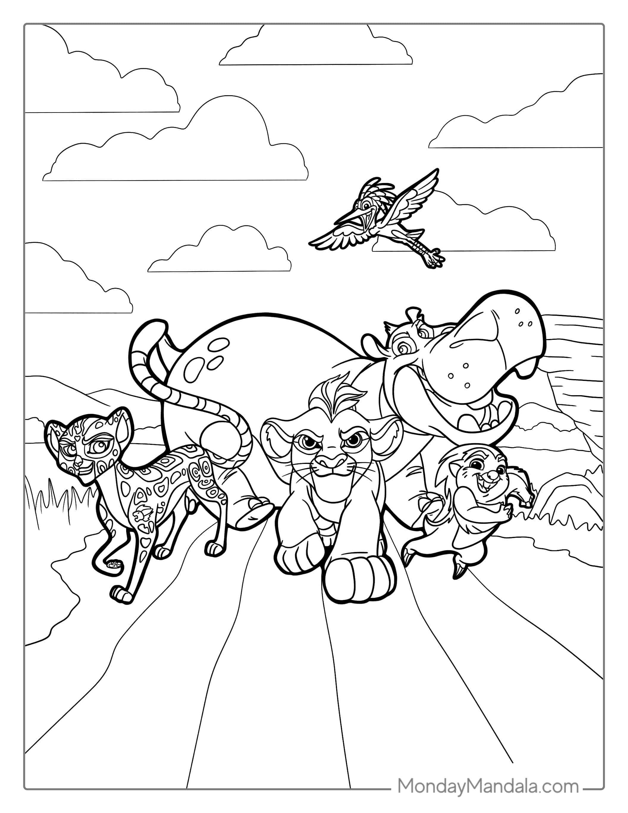 Kion From The Lion Guard Coloring Sheet coloring page