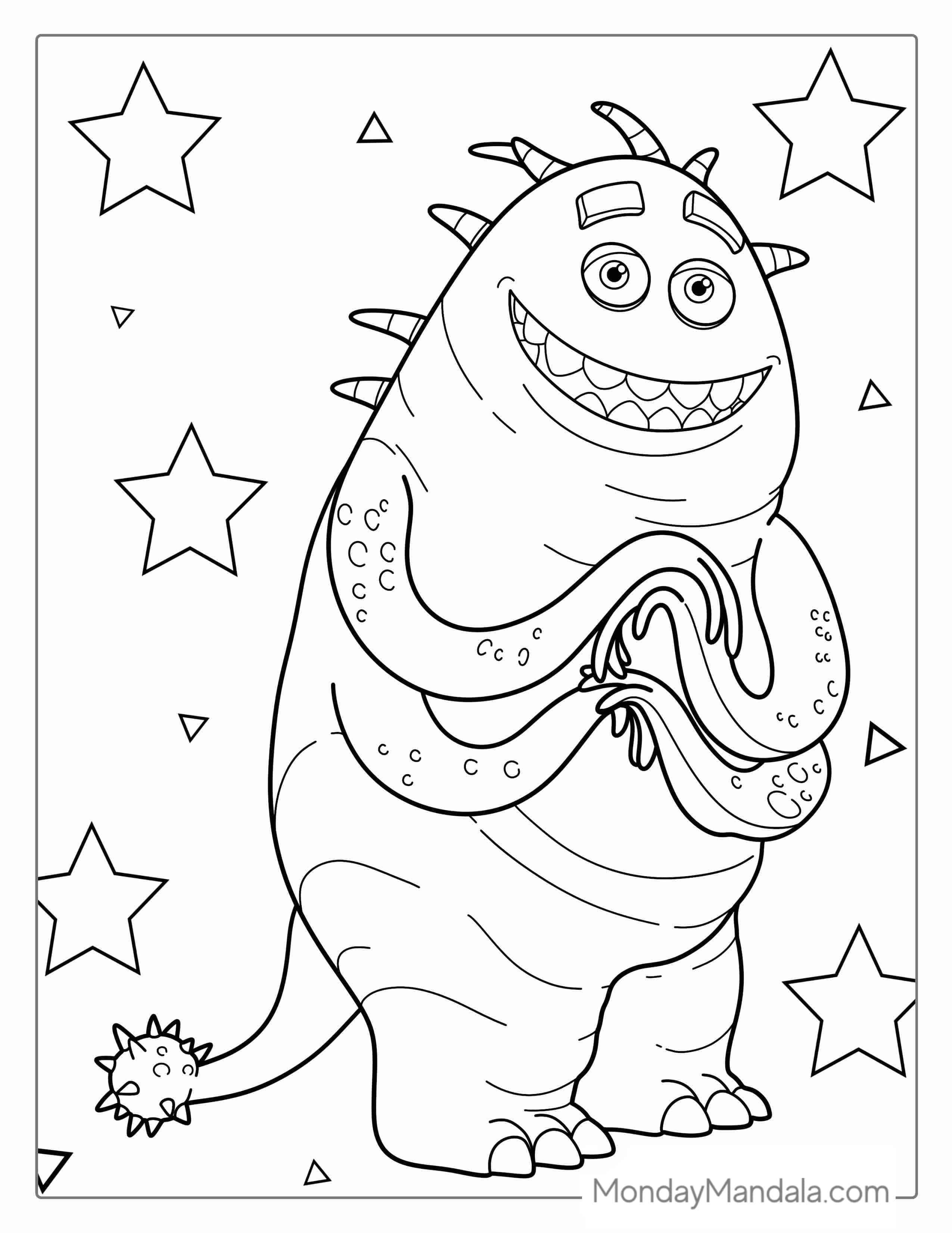 Thaddeus Bile Coloring Sheet coloring page