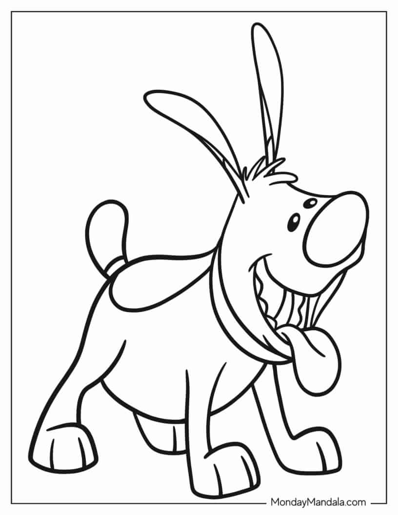 Easy Coloring Page Of Little Brother For Preschoolers coloring page