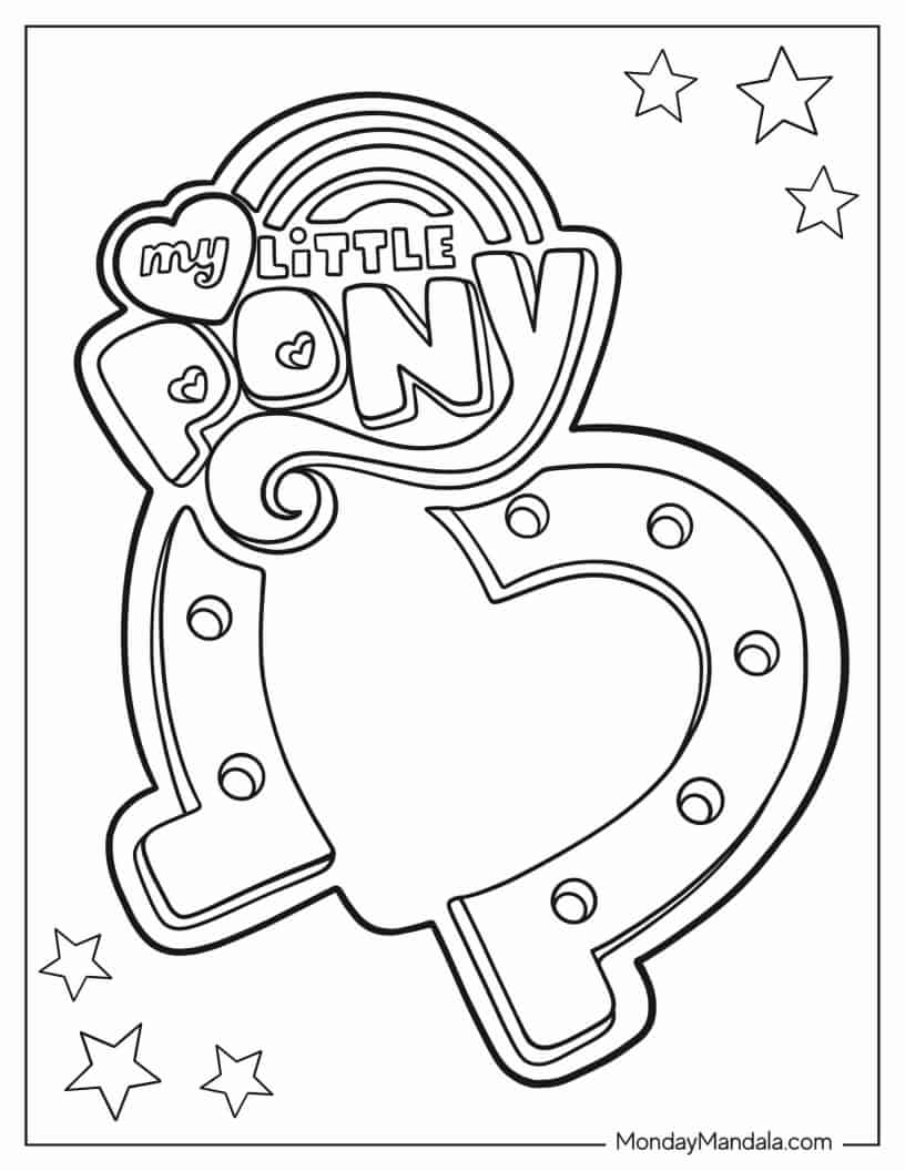 My Little Pony Logo coloring page