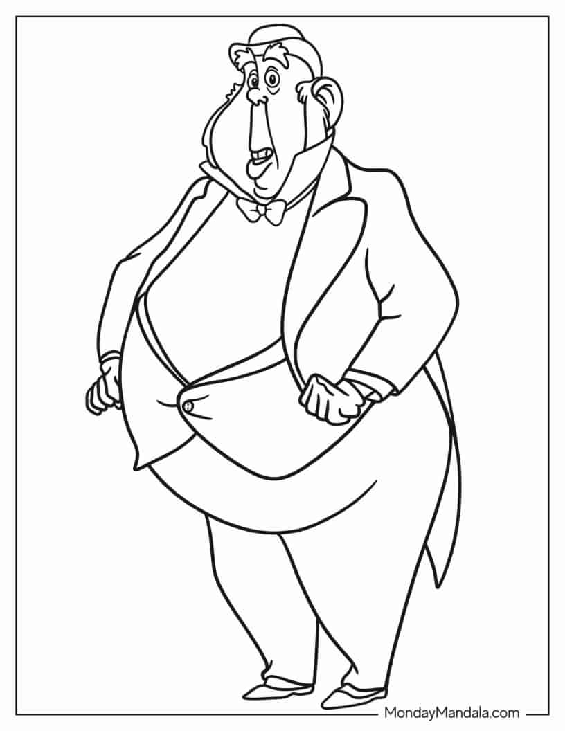 Easy Outline Of Lawrence coloring page